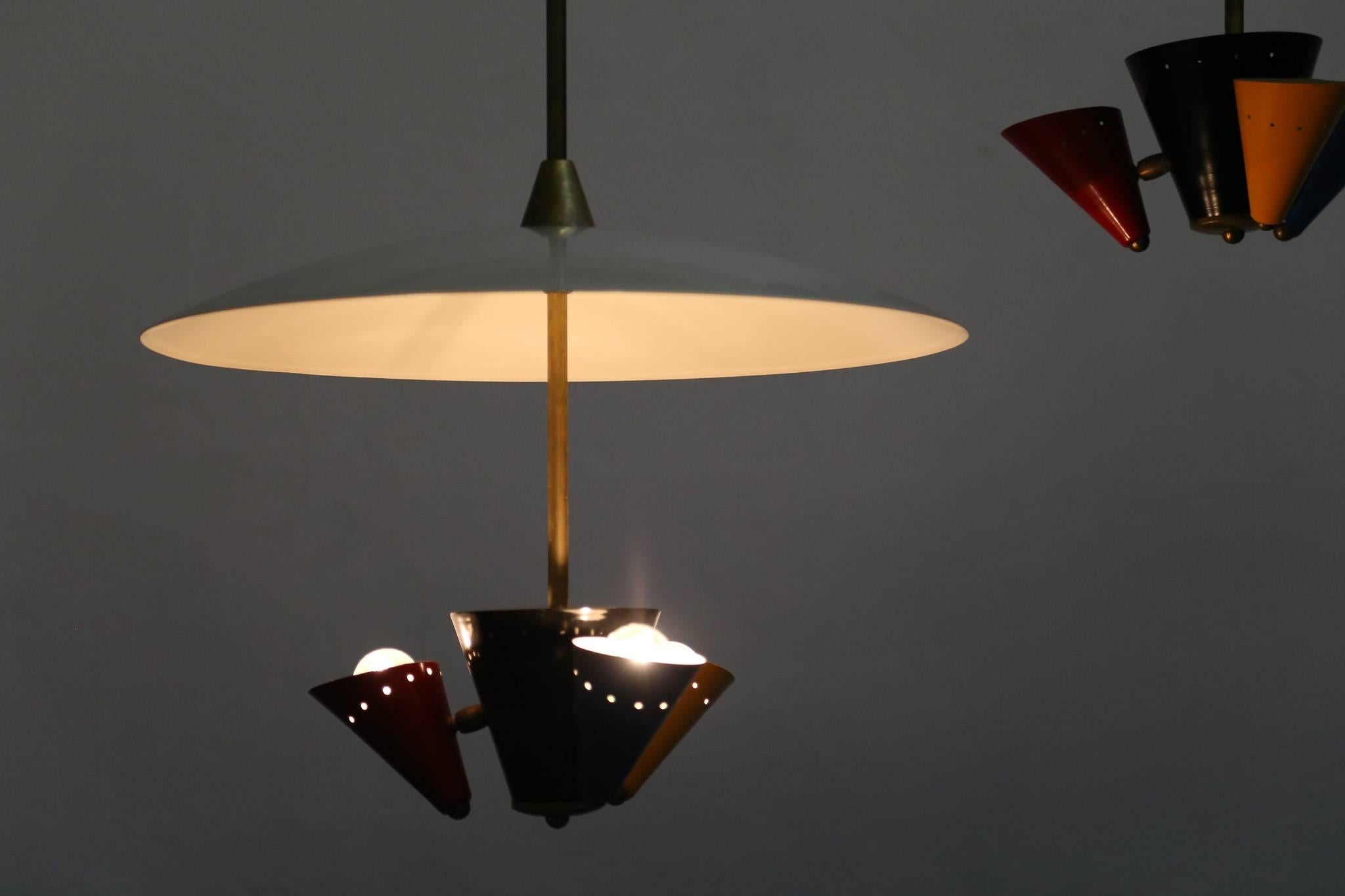 Pendant Lamp in the Style of Gino Sarfatti 1950s Stilnovo 1