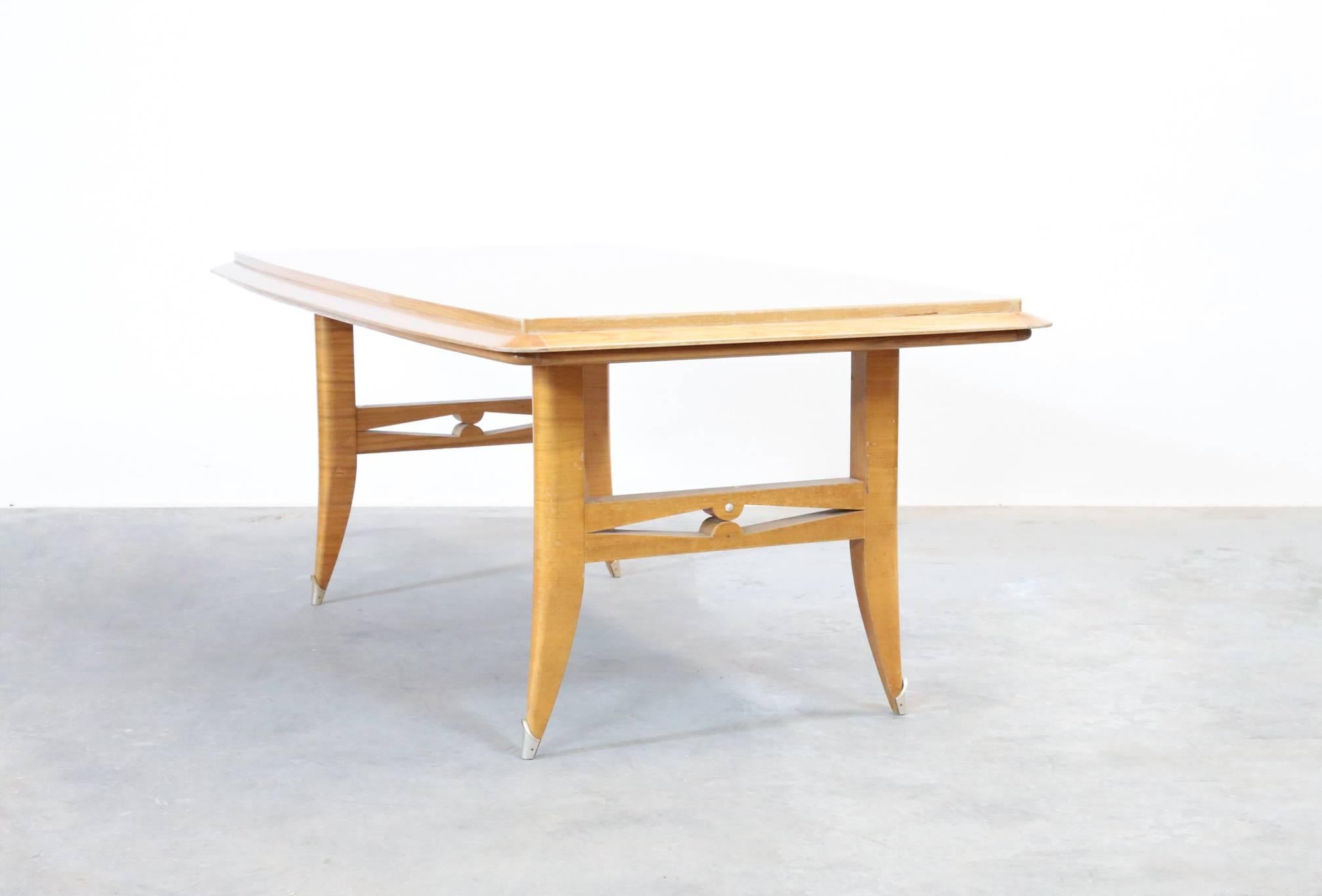 Dining Table in the Style of Paolo Buffa, Midcentury In Excellent Condition In Lyon, FR