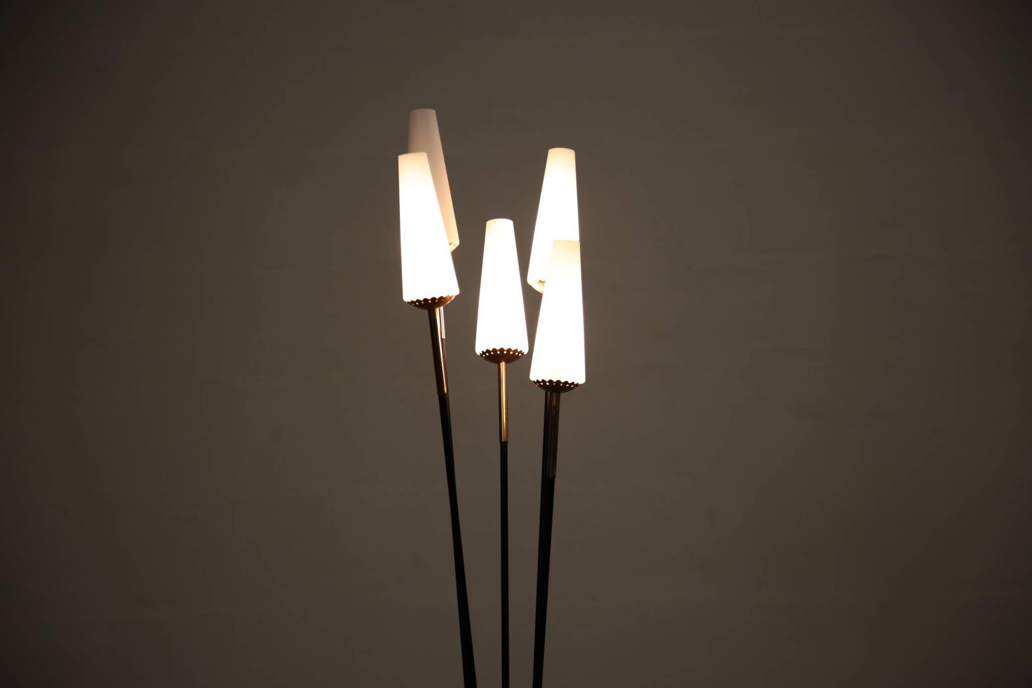 Floor Lamp Italian Design Opaline Vintage 3