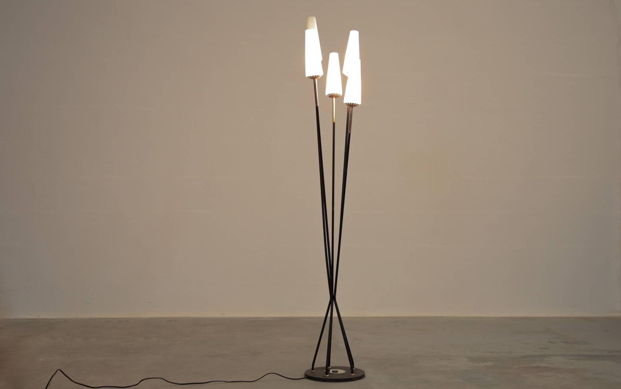 Floor Lamp Italian Design Opaline Vintage 4