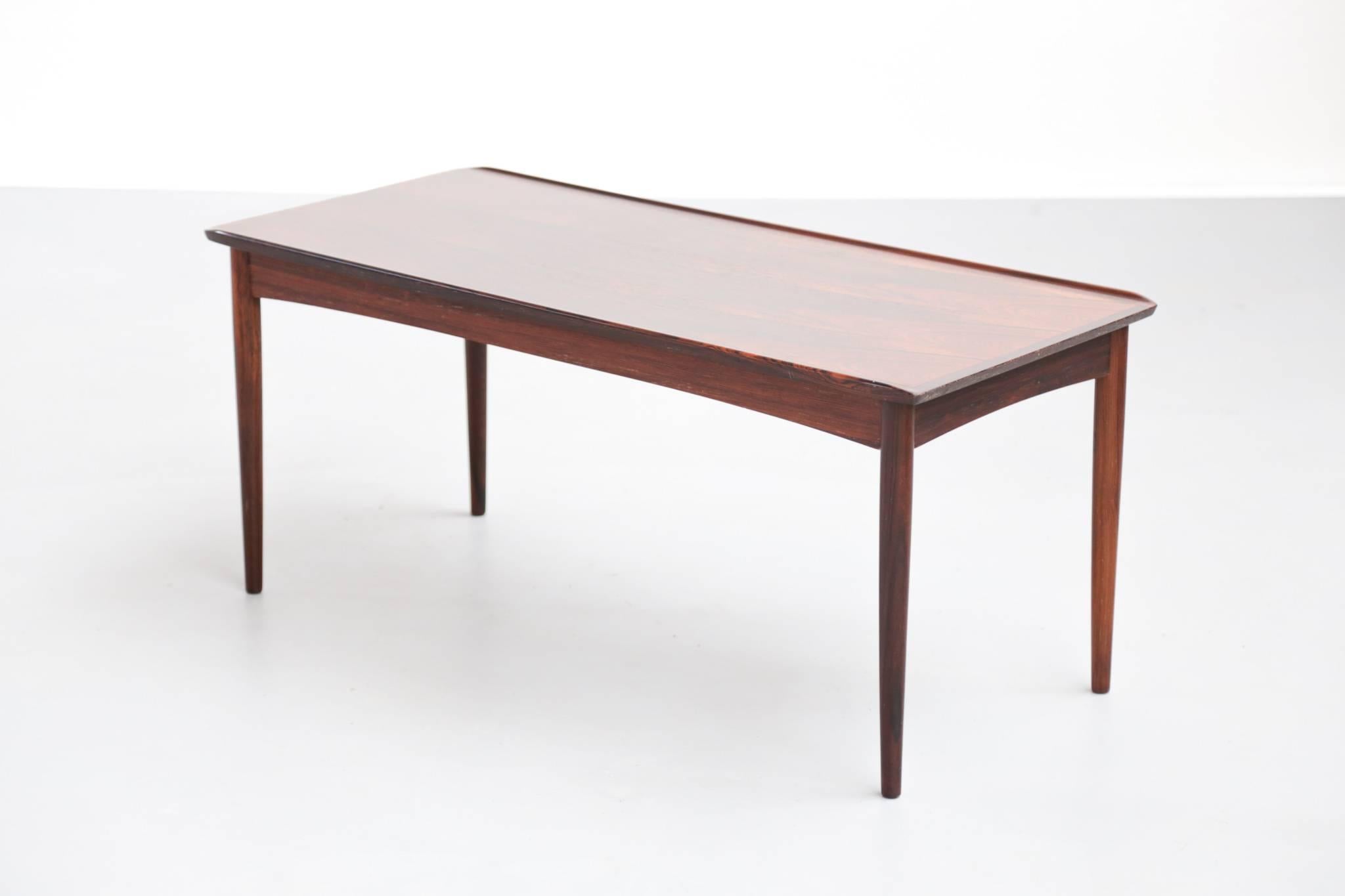 Danish Sofa Table in Rio Rosewood, Scandinavian Design 1