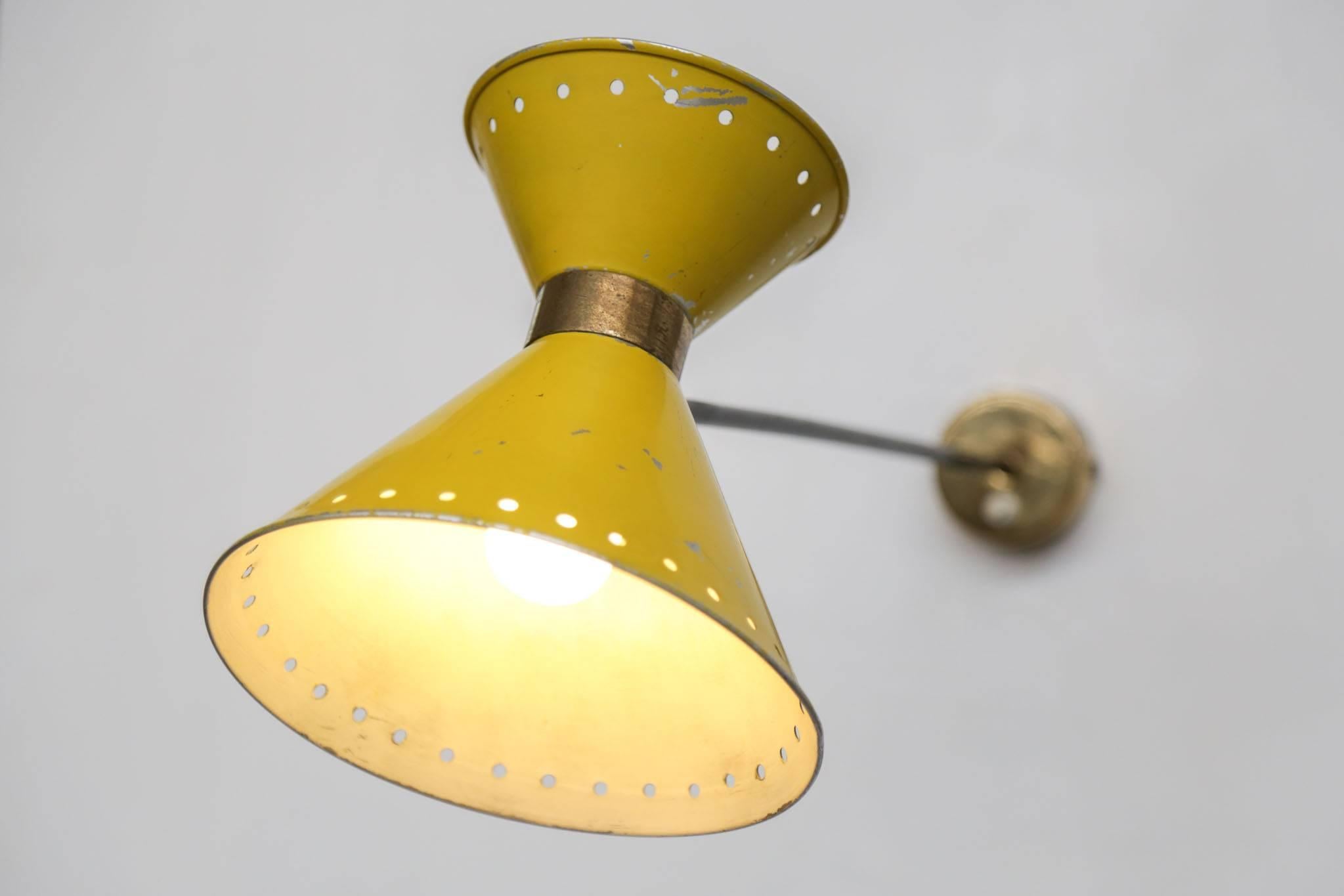Large Wall Light in the Style of Pierre Guariche French Sconce 2