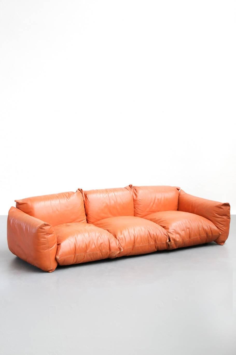 Mid-Century Modern Sofa Mario Marenco for Arflex, 1970s, Midcentury