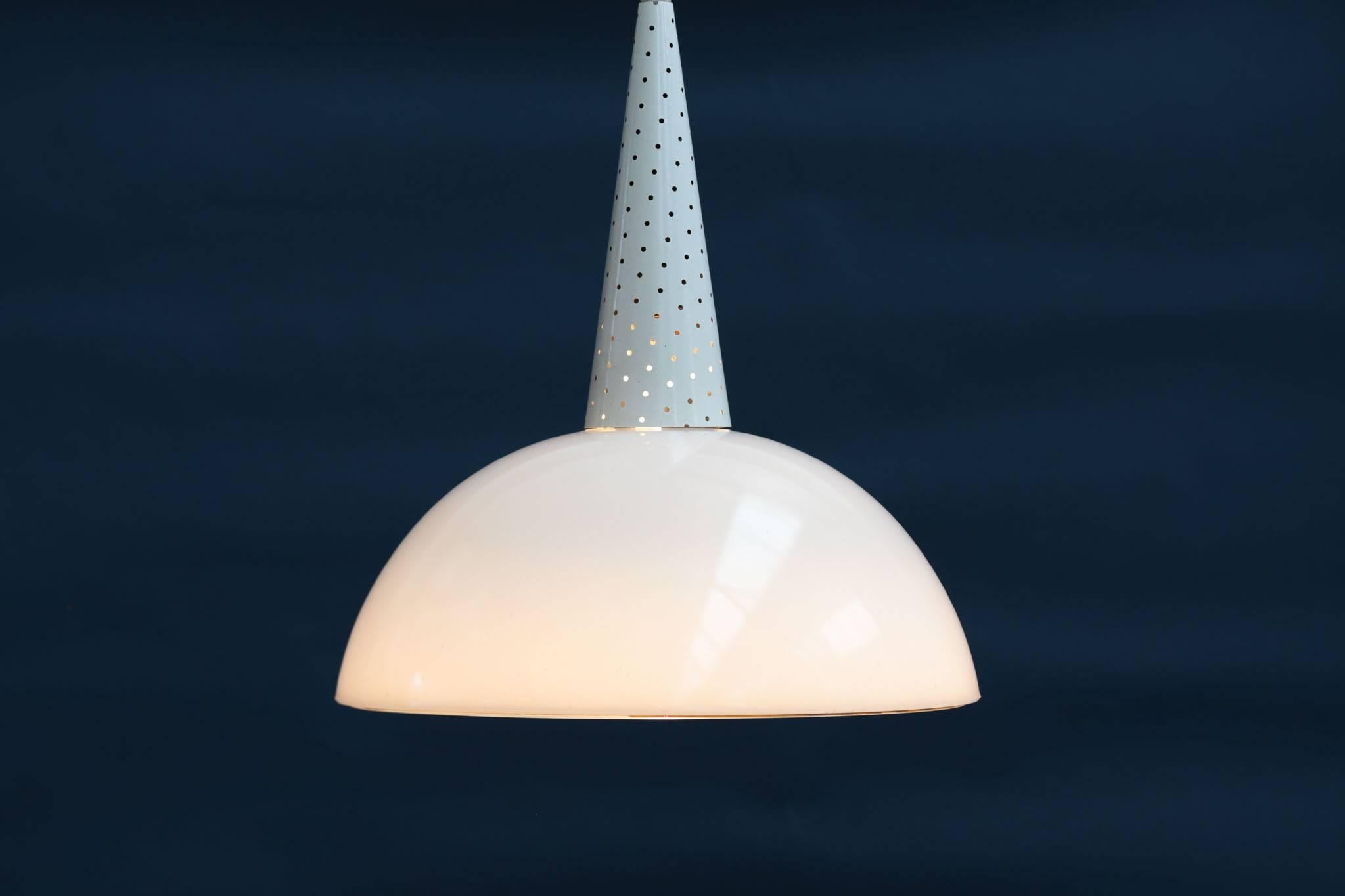 20th Century Pendant Light Attributed to Mathieu Mategot for Holophane, 1960s