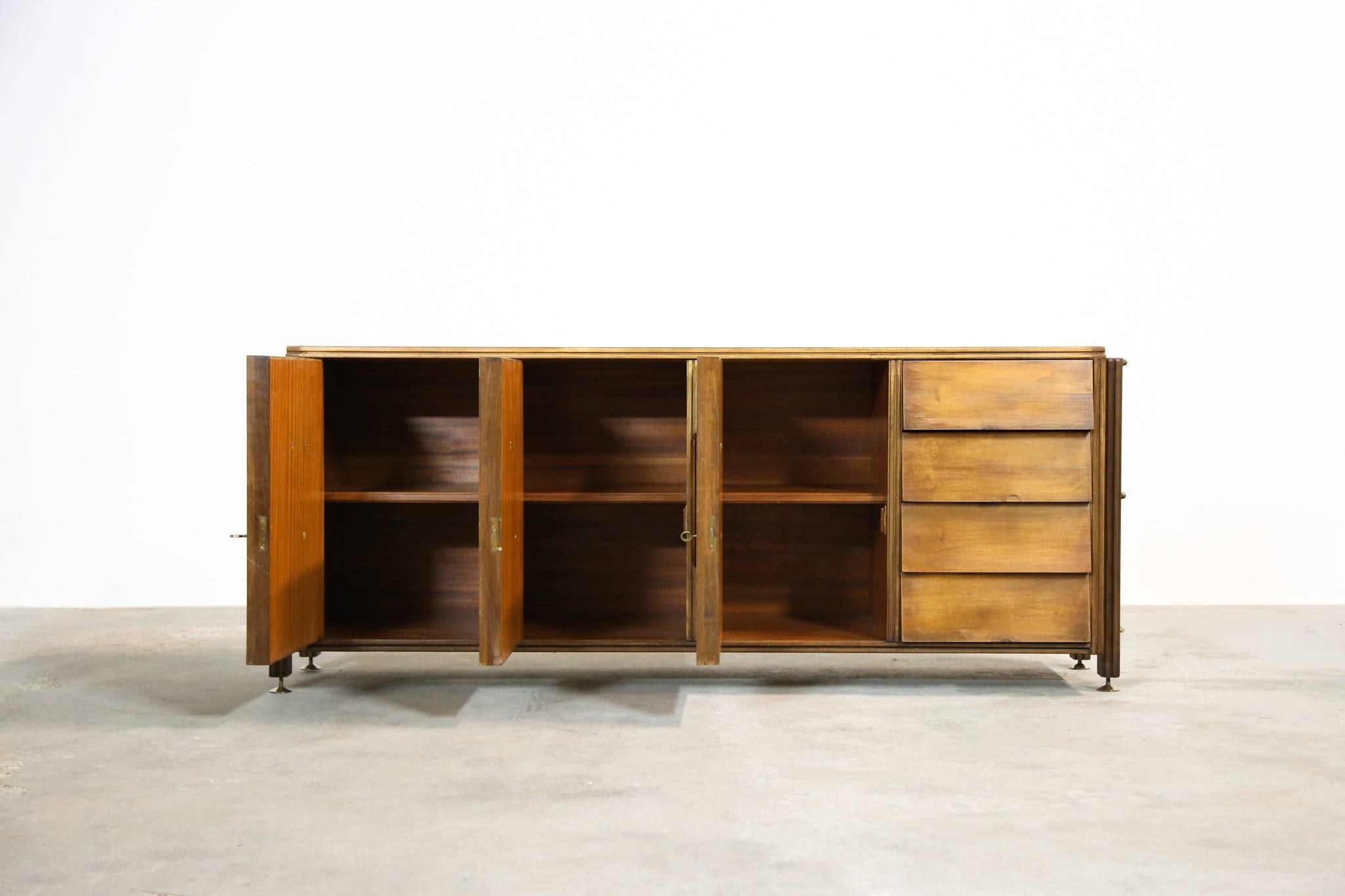 20th Century Italian Rosewood Sideboard, 1960s For Sale