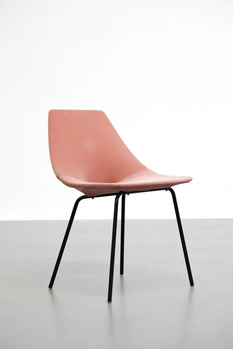 Metal Tonneau Chair by Pierre Guariche for Steiner