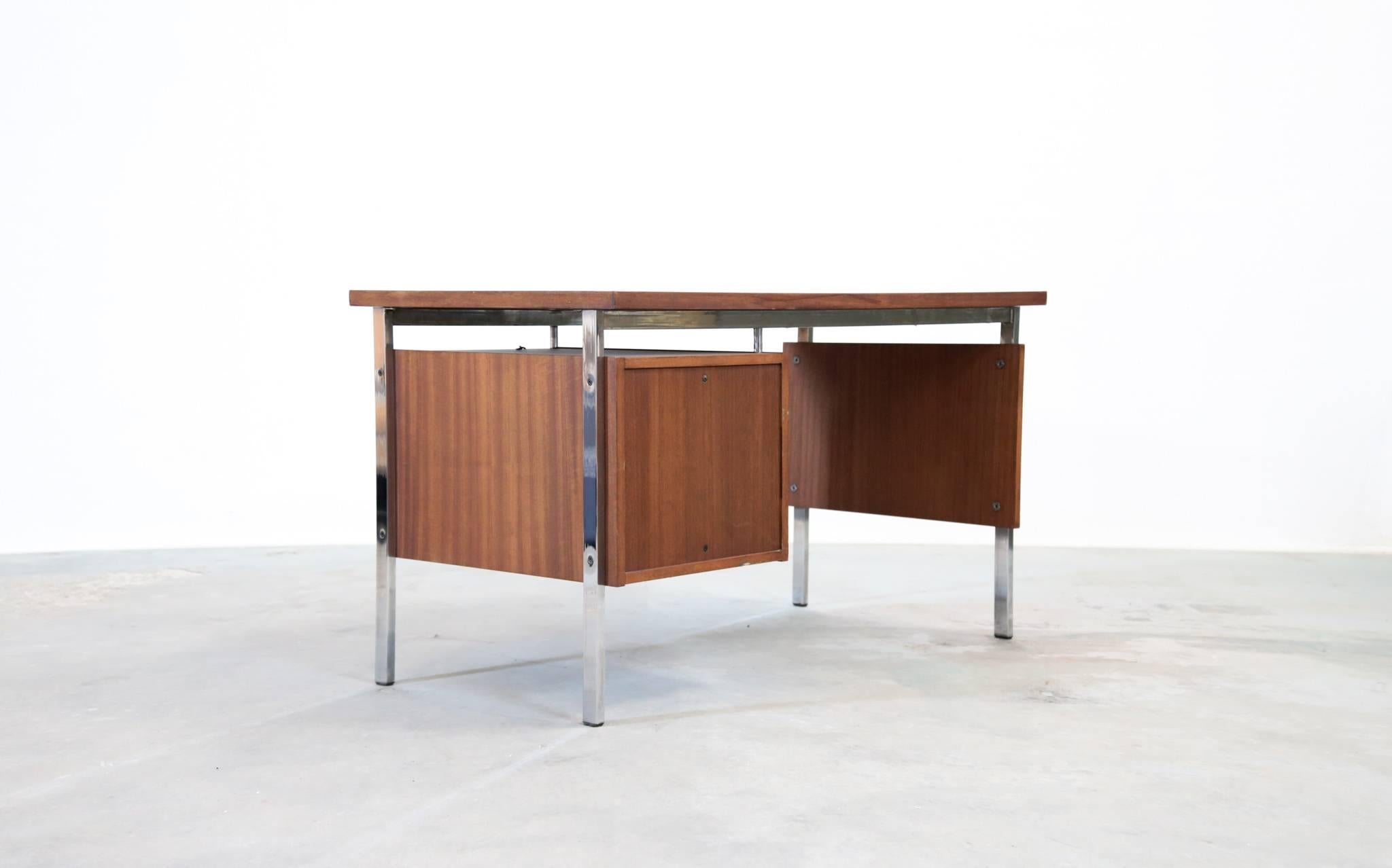 French Vintage Teak Desk, 1960s 2