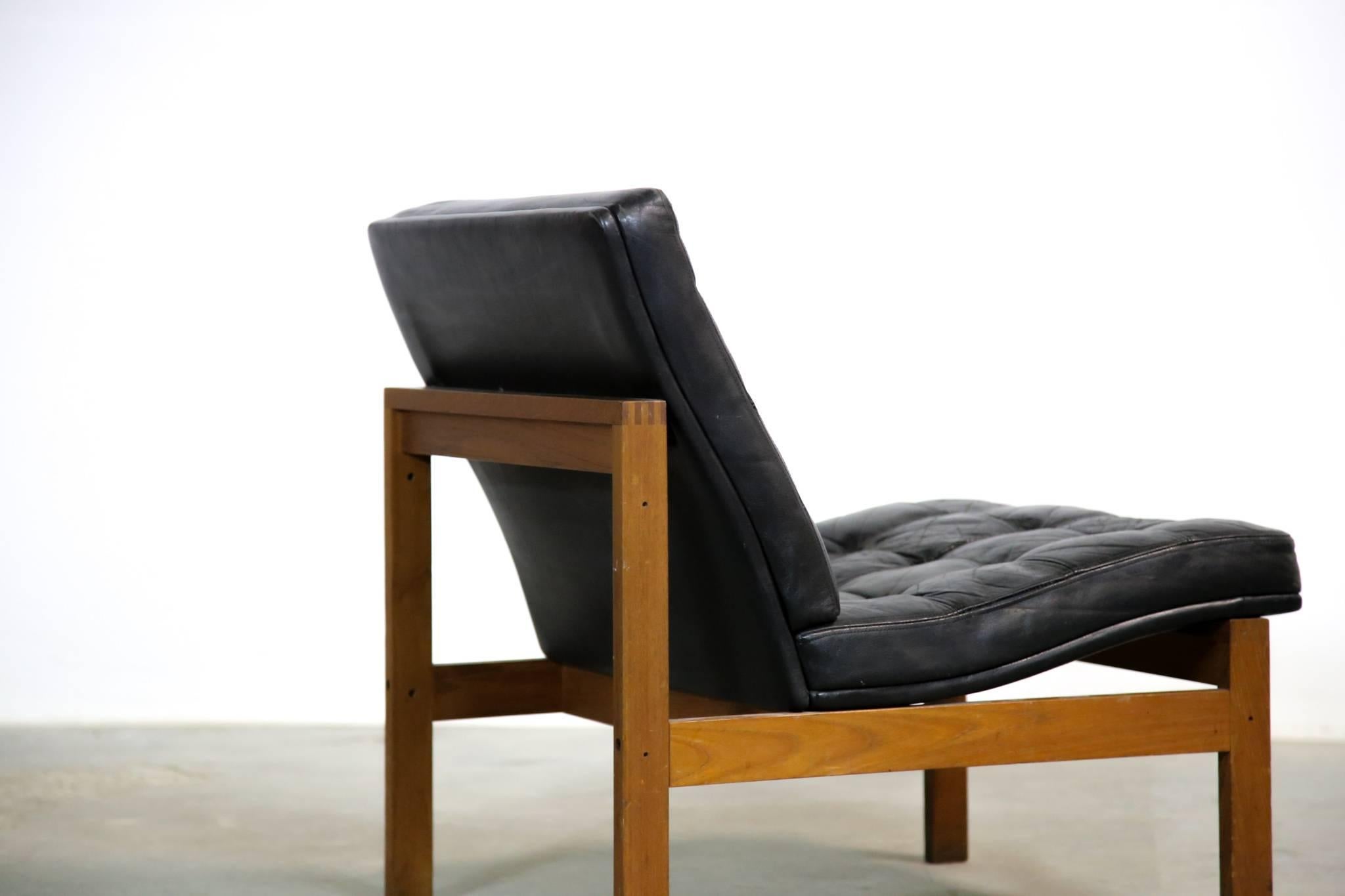 Scandinavian Armchair Ole Gjerlov-Knudsen Torben Lind for France & Son In Good Condition In Lyon, FR