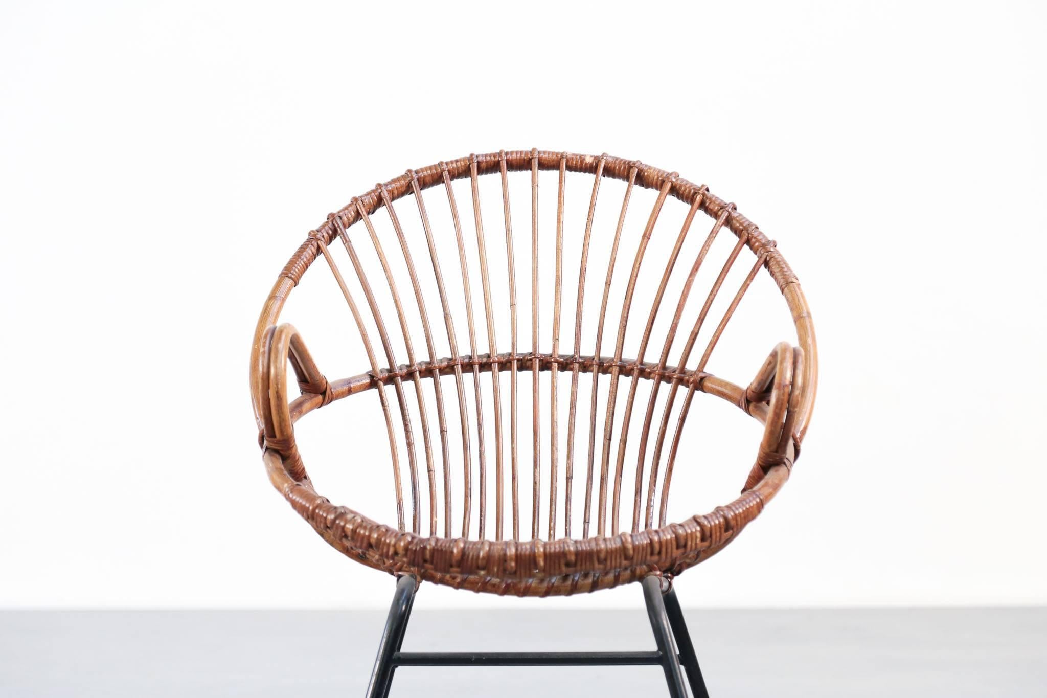 Pair of Rattan Chairs, 1960s 1