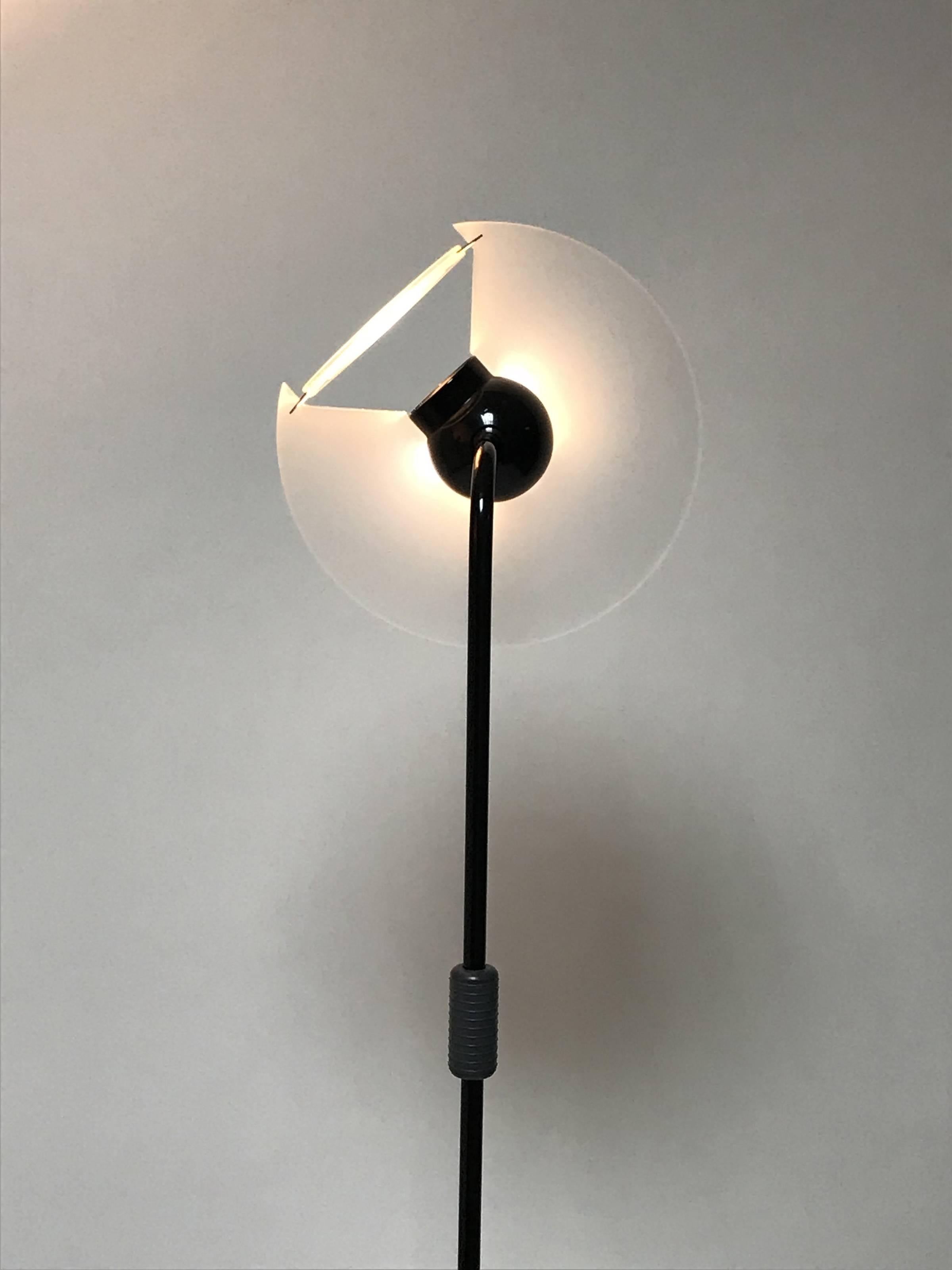 Arteluce Lighting Pier Ramella Telescopic Floor Lamp Club Mod. 1195, 1980s Italy In Excellent Condition In Roma, IT