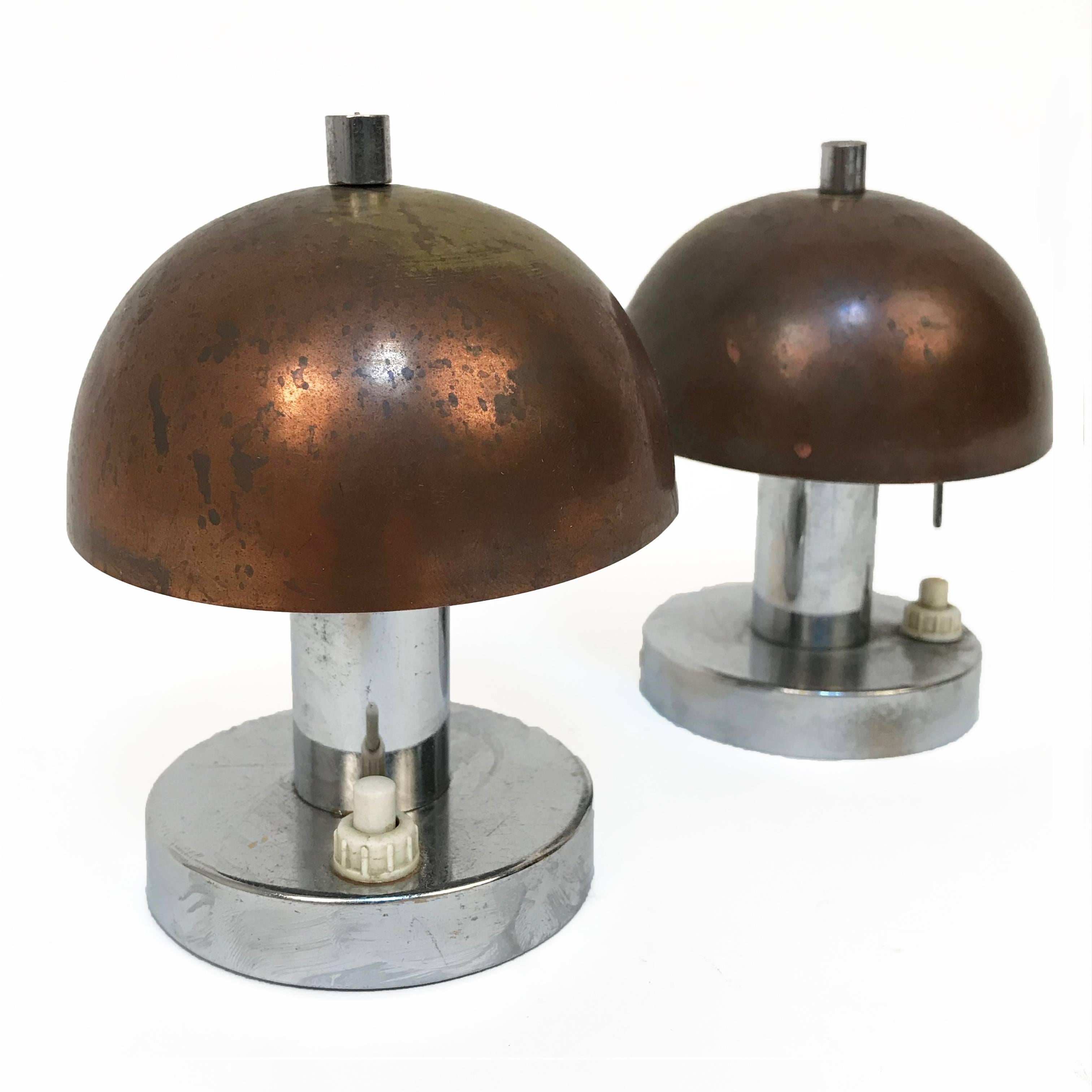 Rare Pair of Bauhaus 1930s Table Lamps Franta 'Frantisek' Anyz e Jaroslav 1
