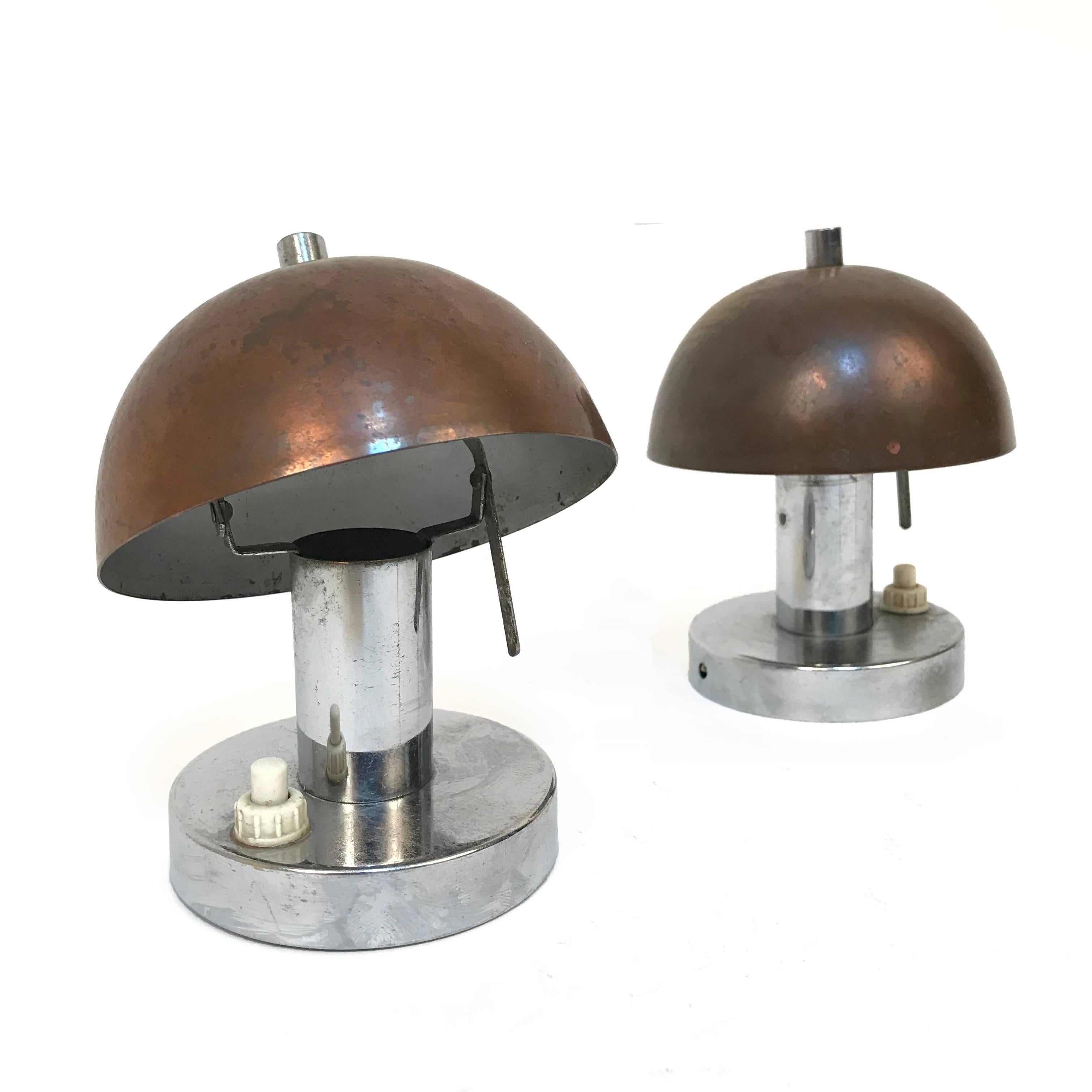 Rare Pair of Bauhaus 1930s Table Lamps Franta 'Frantisek' Anyz e Jaroslav 3