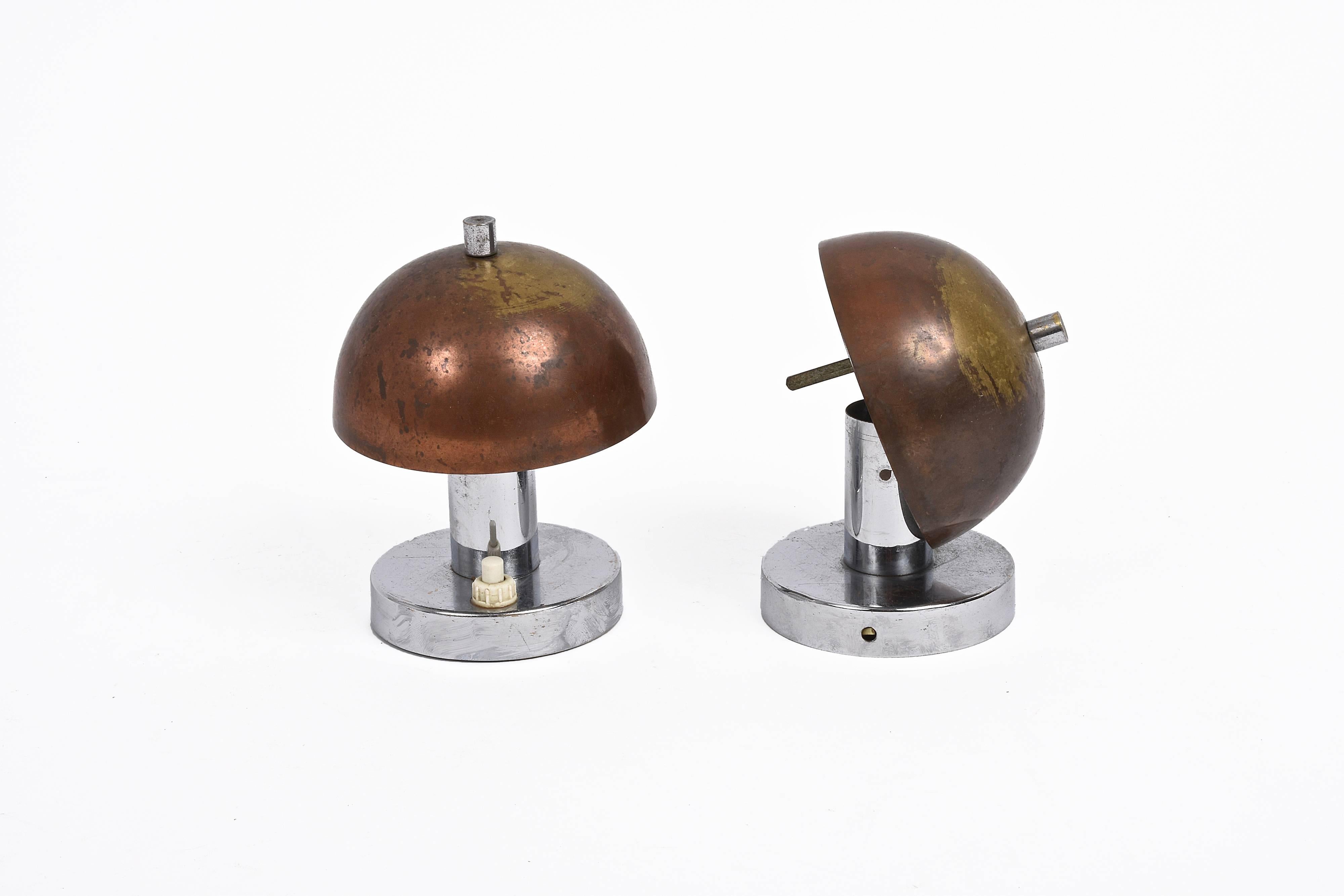 Mid-20th Century Rare Pair of Bauhaus 1930s Table Lamps Franta 'Frantisek' Anyz e Jaroslav