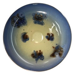 Massive Barbini Scavo Glass Bowl, 1960, Murano, Italy, Signed e sticker