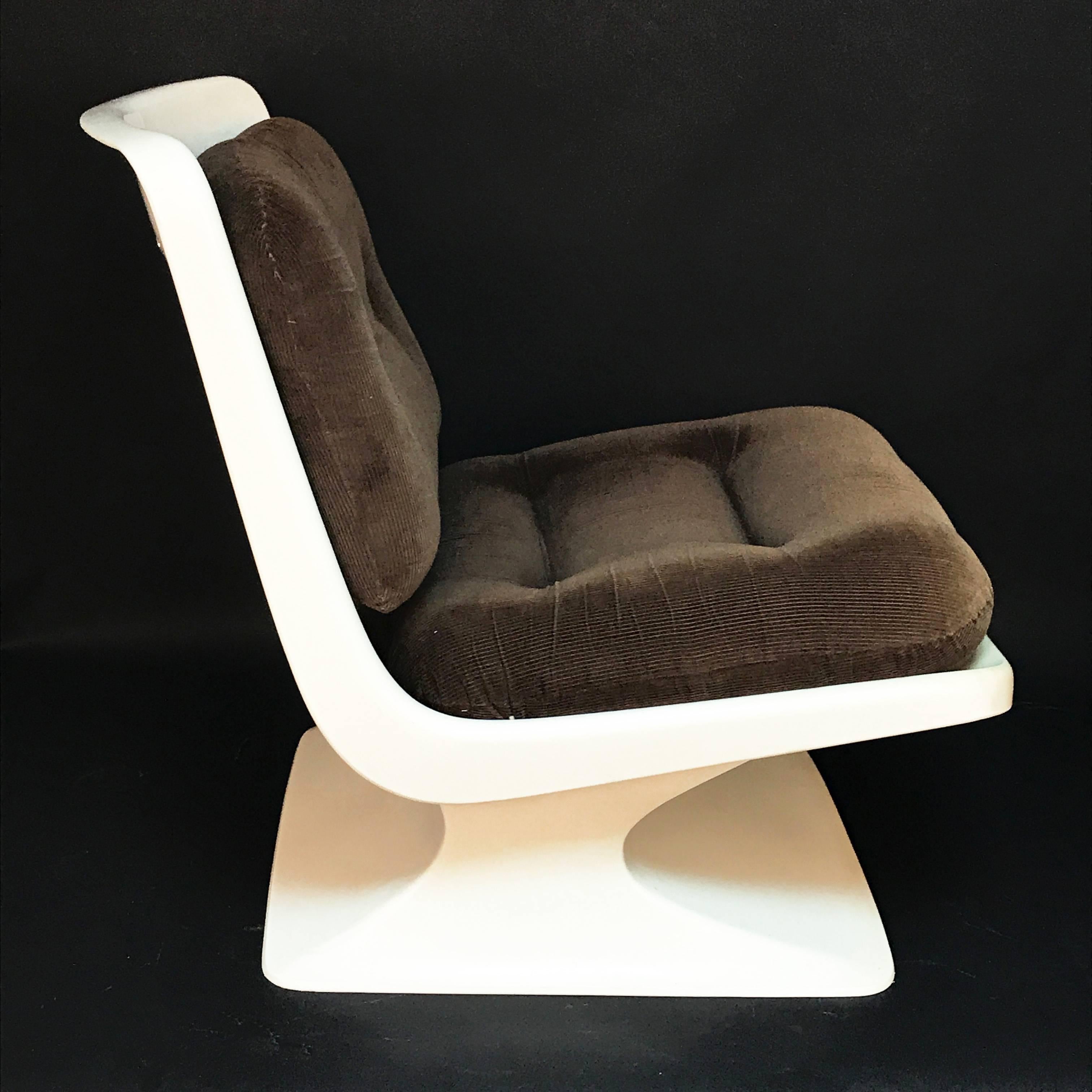 French Design Pair of Lounge Chair by Albert Jacob Grosfillex Space Age, 1970s 2