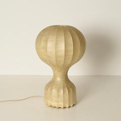Large Gatto Beige Cocoon Table Lamp by Castiglioni for Flos, Italy 1960s