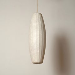 Castiglioni Mid-Century Large Beige Italian Cocoon Pendant, 1960s