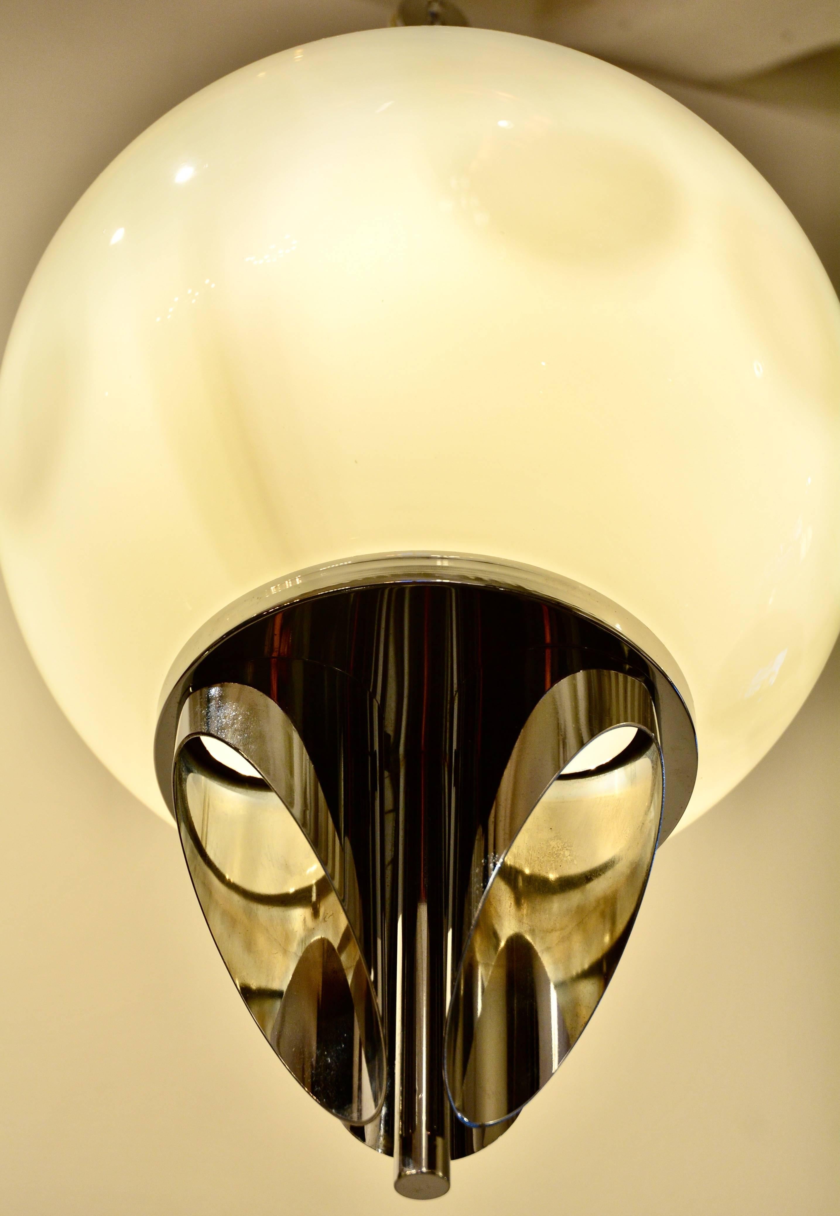 Space Age Gaetano Sciolari Chandelier Glass from Mazzega, 1960s For Sale