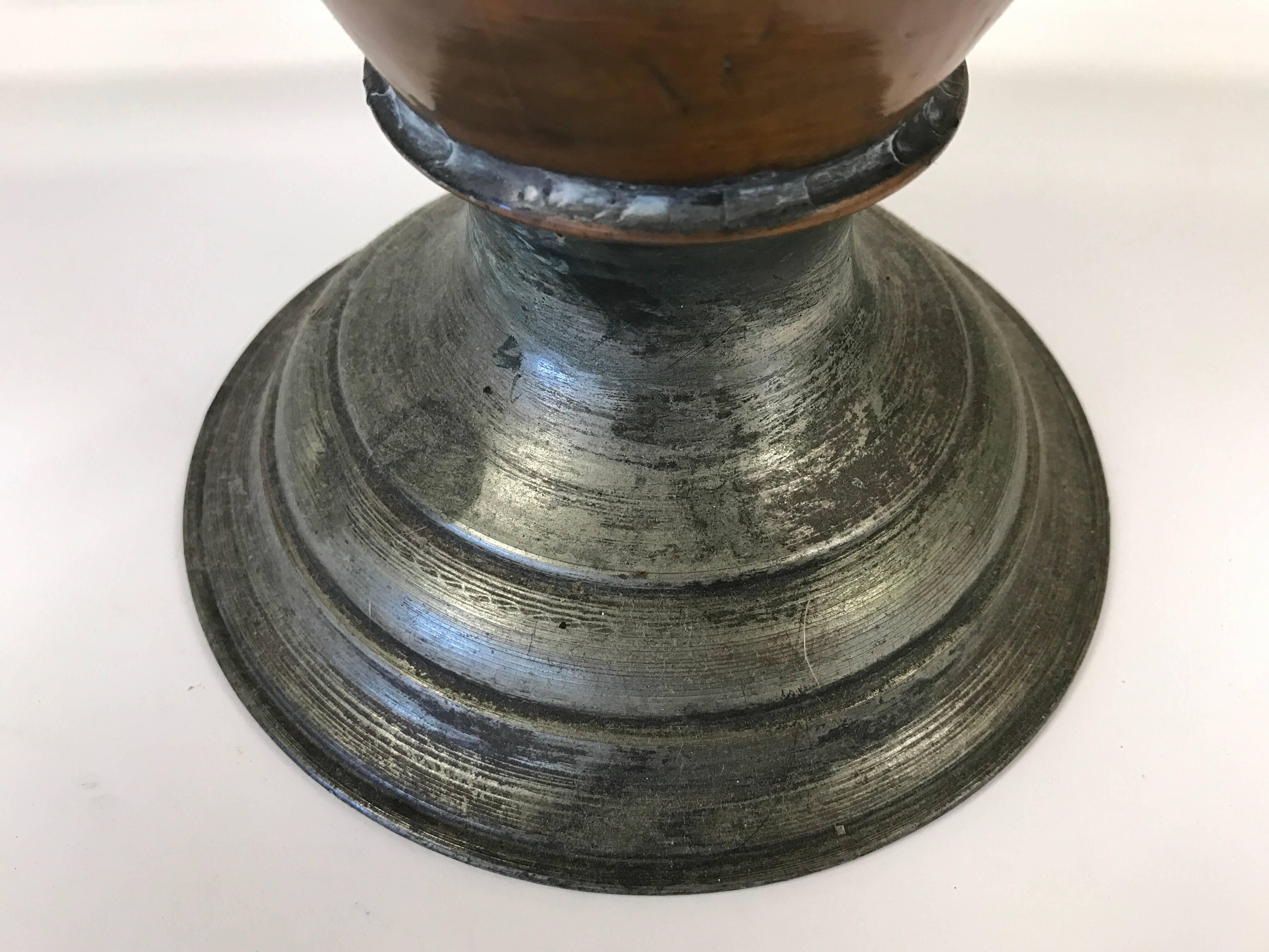 copper urn vase