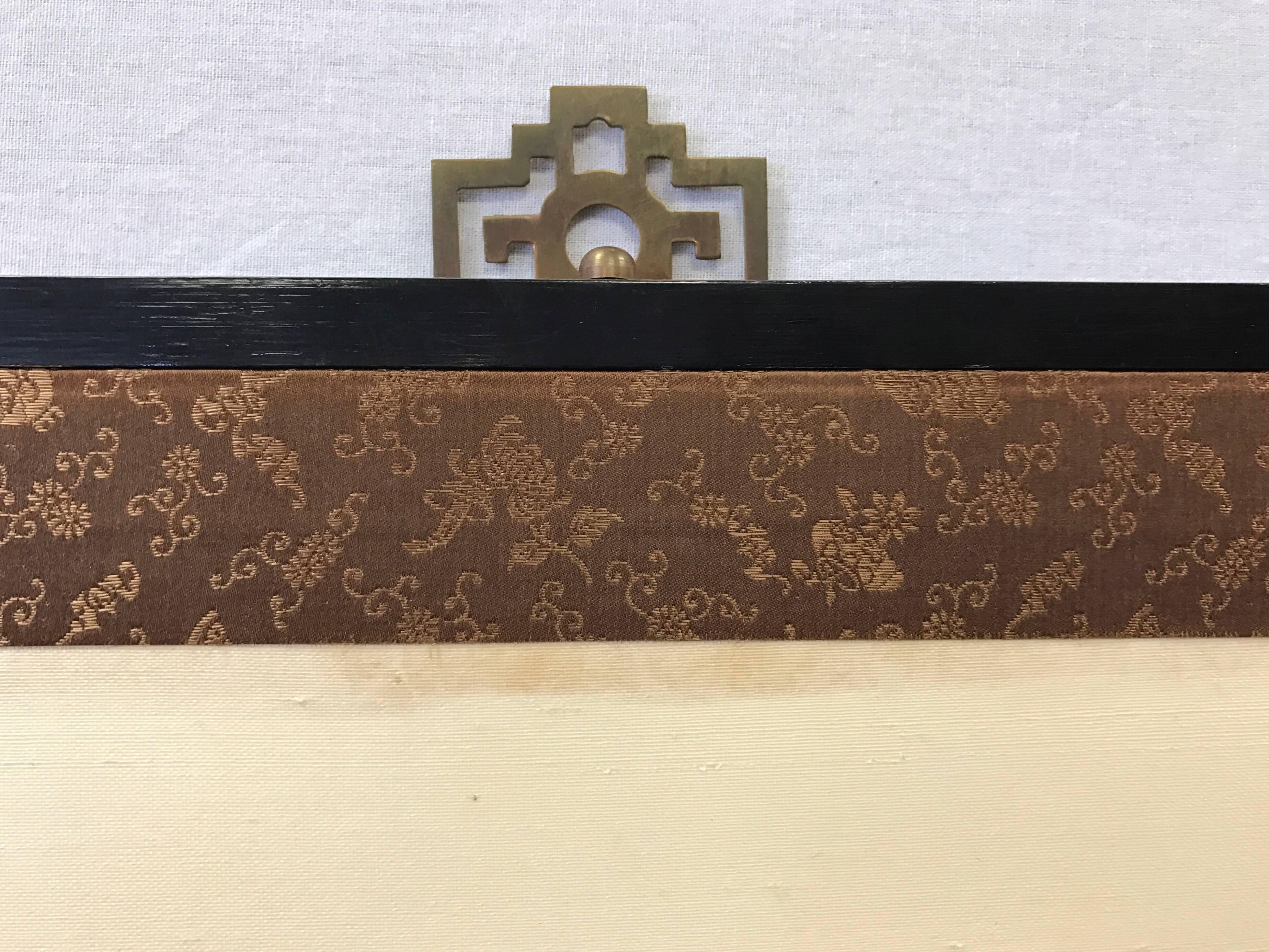 Japanese HandPainted Silk Folding Screen at 1stDibs japanese folding