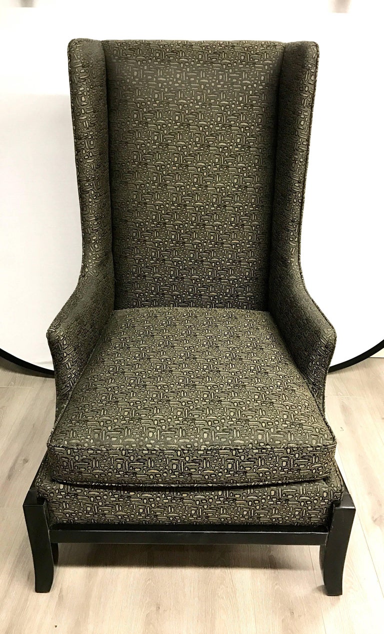 Baker Furniture Large Wingback Chair For Sale At 1stdibs