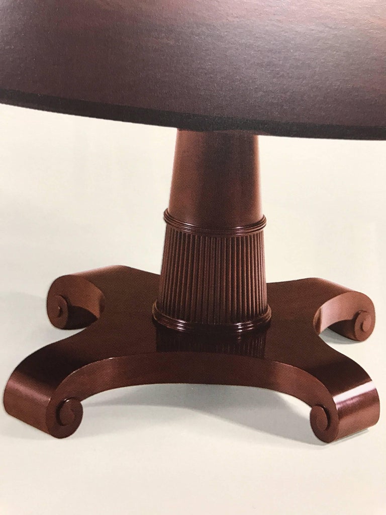 Baker Furniture Thomas Pheasant Round Pedestal Dining Room Table at