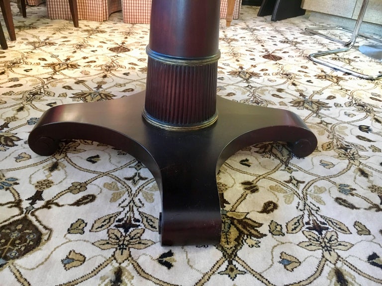 Baker Furniture Thomas Pheasant Round Pedestal Dining Room Table at