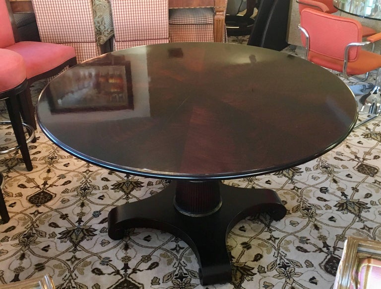 Baker Furniture Thomas Pheasant Round Pedestal Dining Room Table at