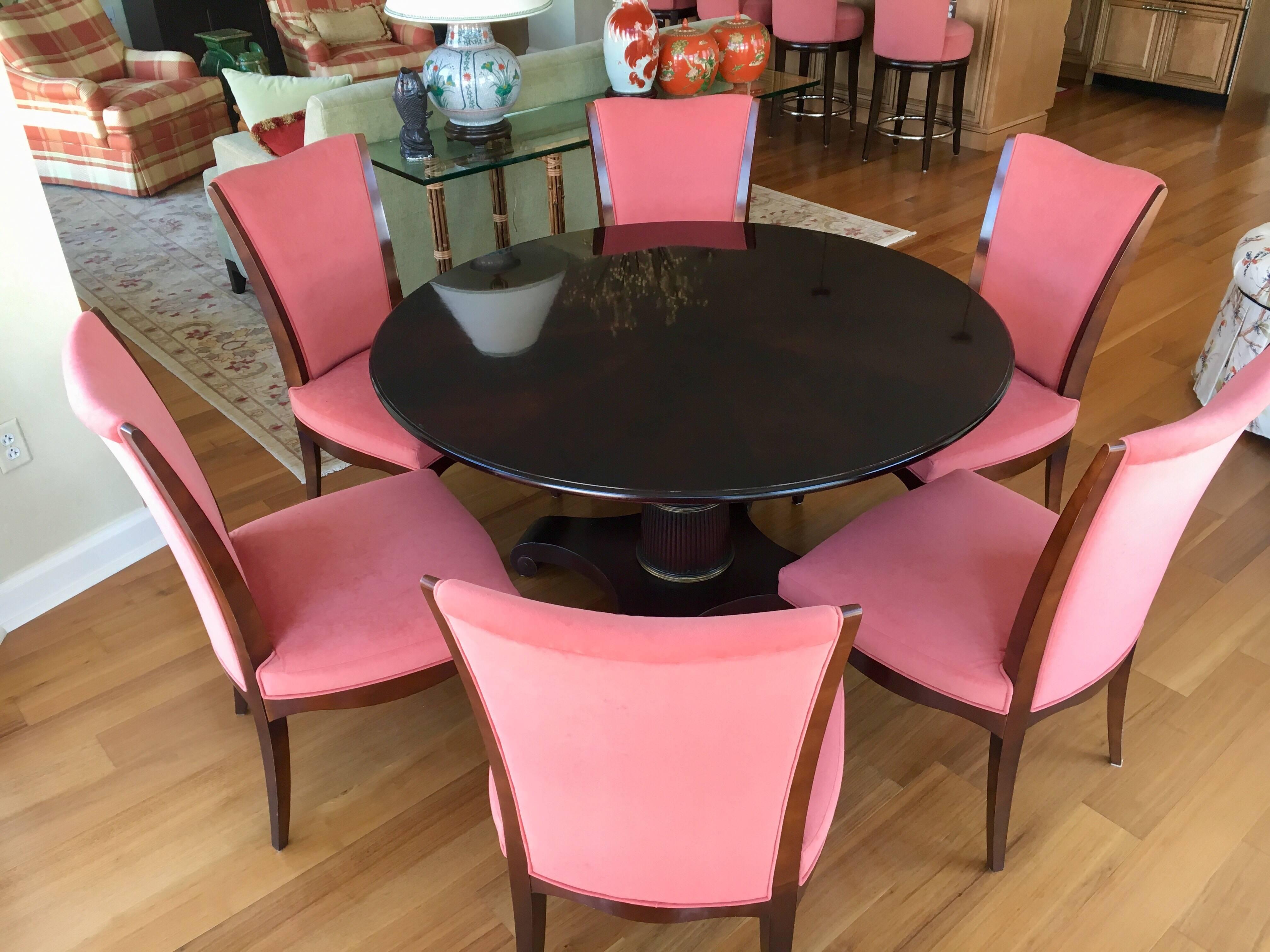 Set of Six Barbara Barry for Baker Furniture Dining Room Chairs 1