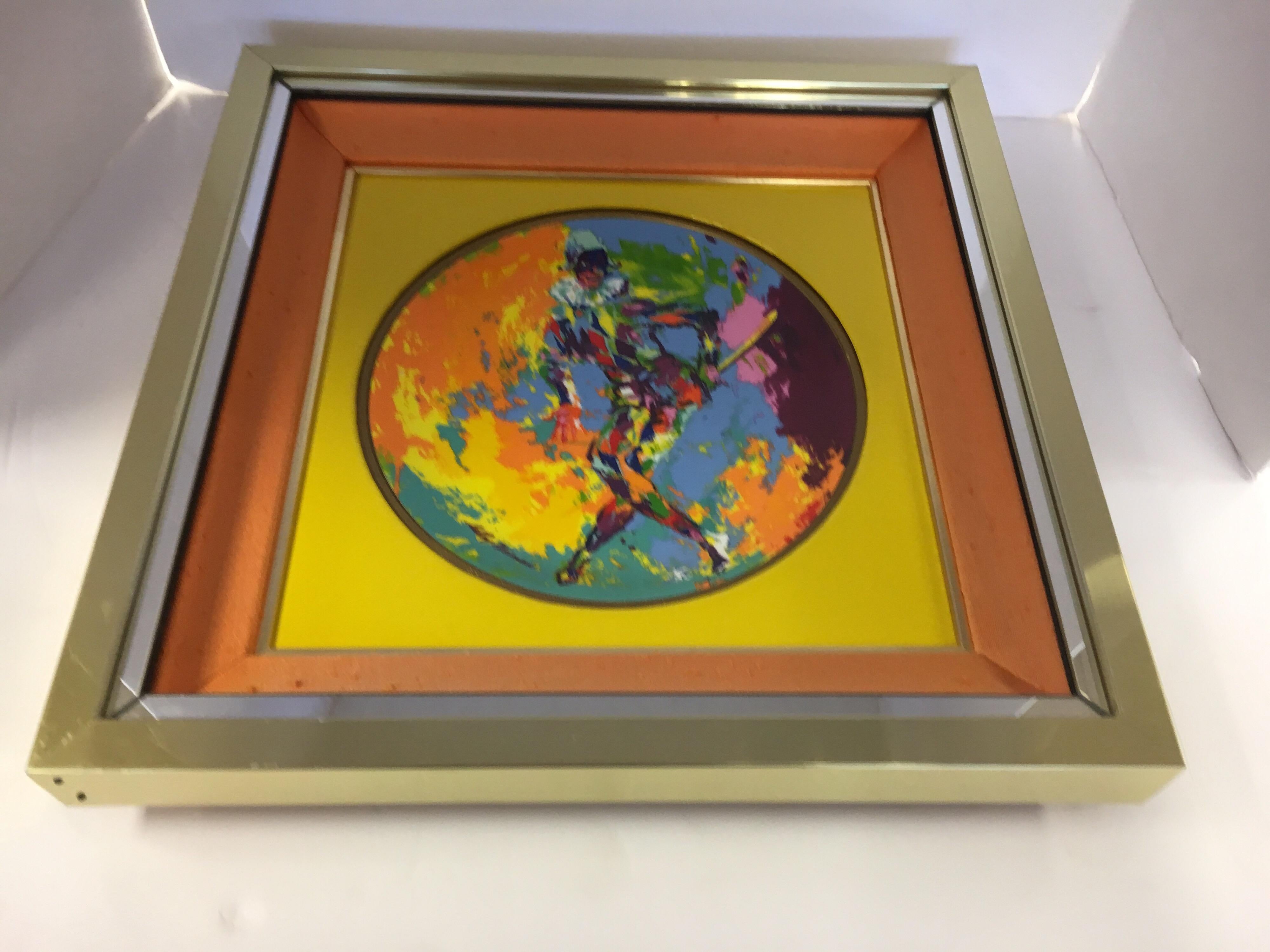 Leroy Neiman collectors plate from 1974 that has been put into custom frame and is ready to hang.
Limited edition size 1659 of 15,000.