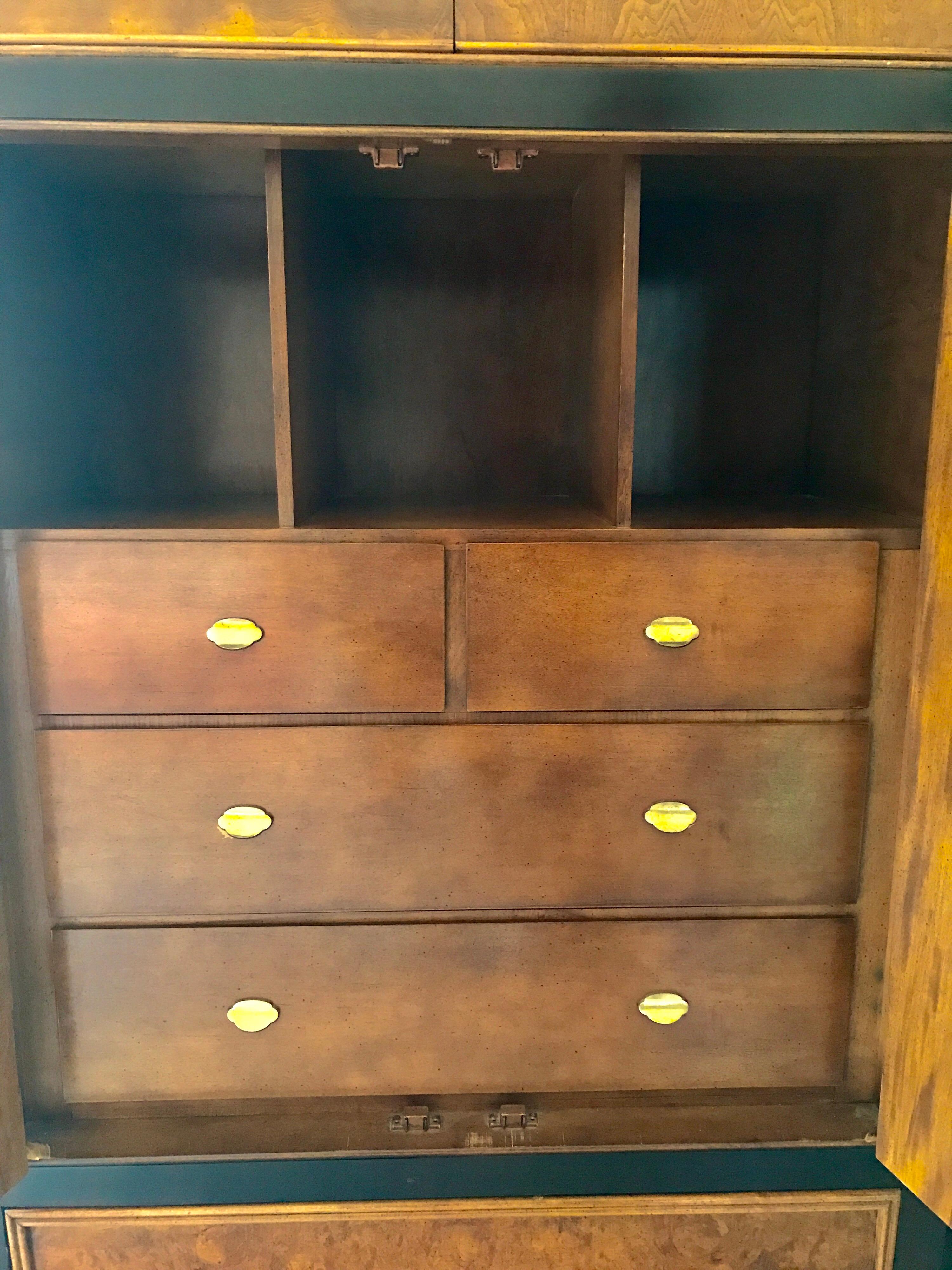 vintage asian armoire