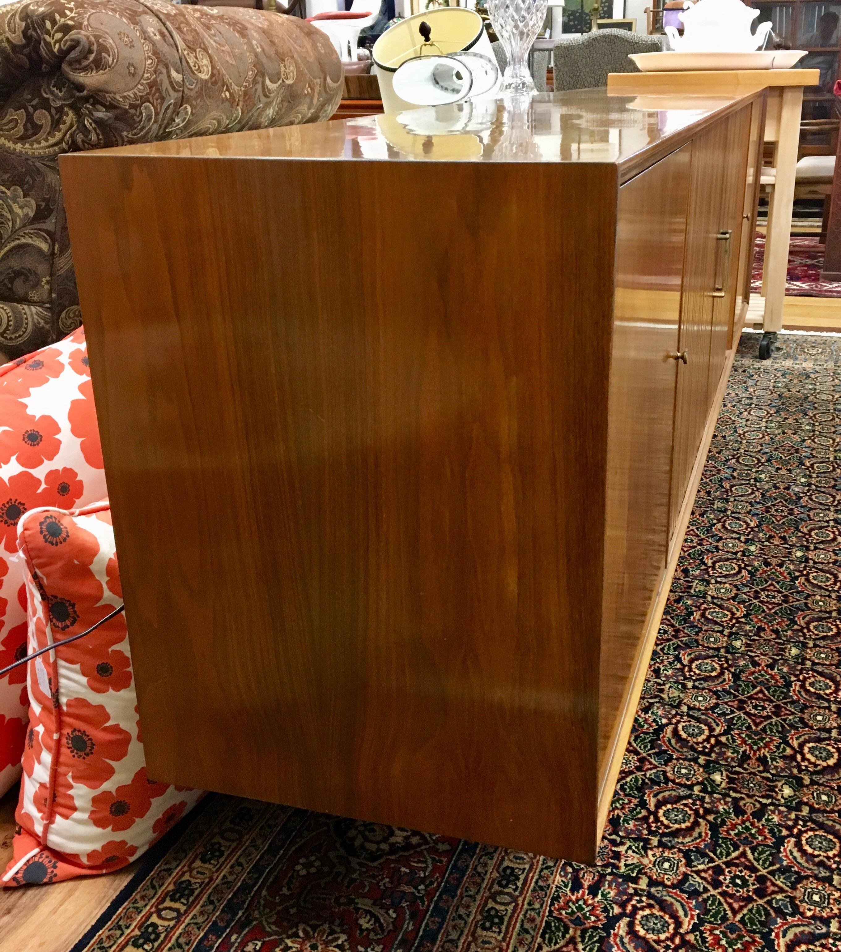 Teak Mid Century Modern Furnette Buffet Credenza Bar Server Sideboard