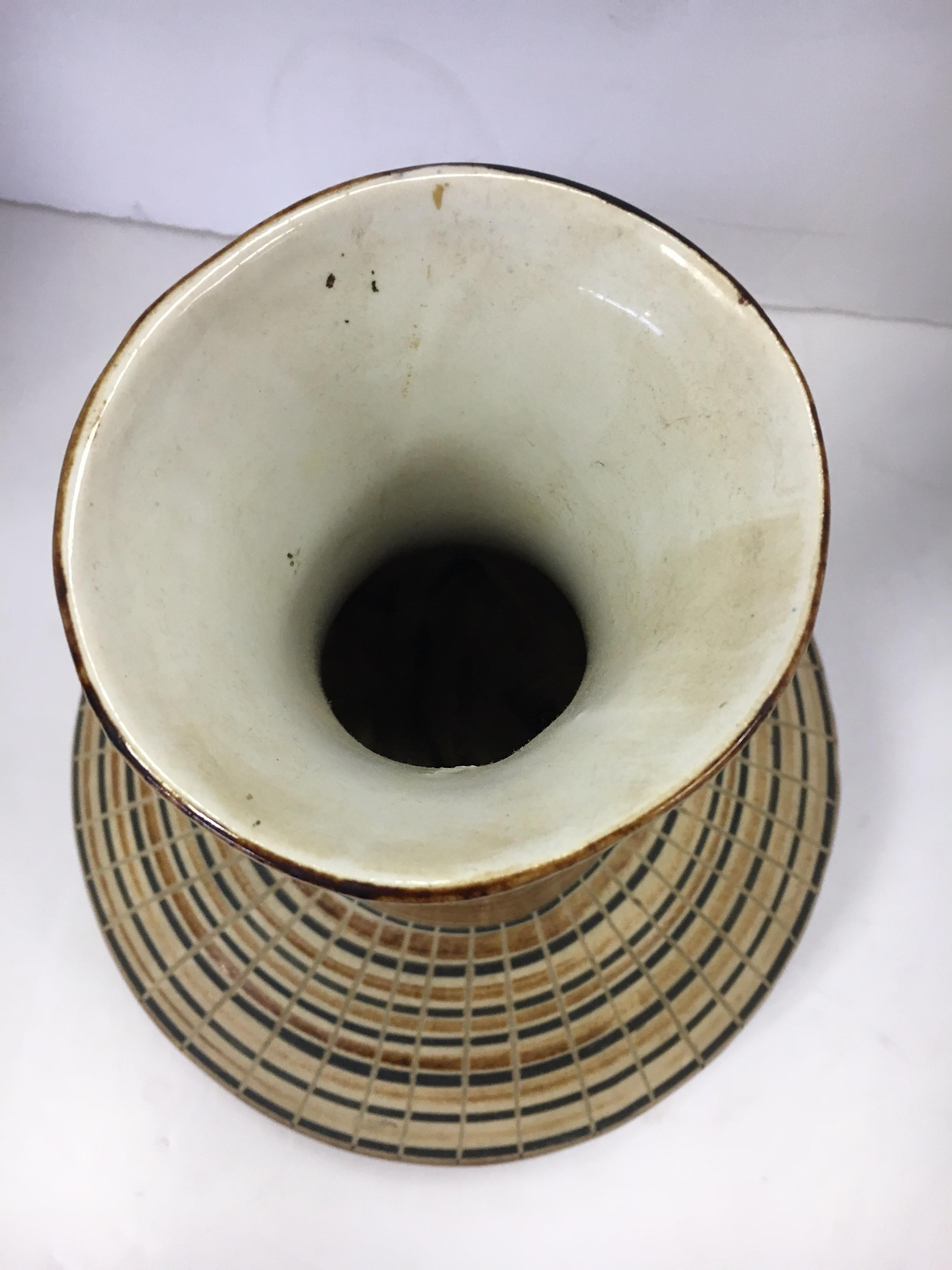 Harsa Studio Israel Mid-Century Modern Ceramic Vase Urn 1