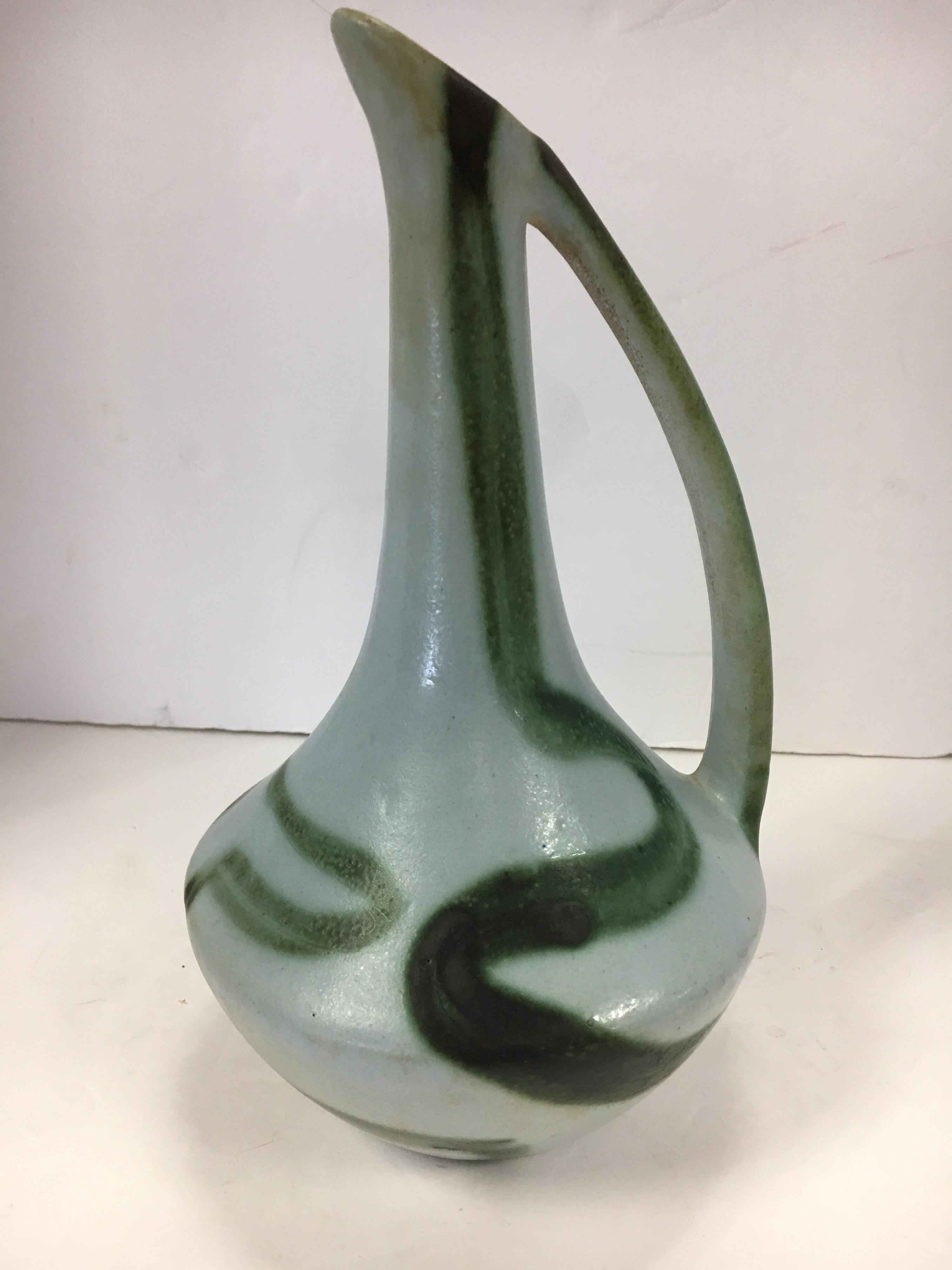 Israeli Mid-Century Modern Harsa Studio Israel Ceramic Pitcher Decanter