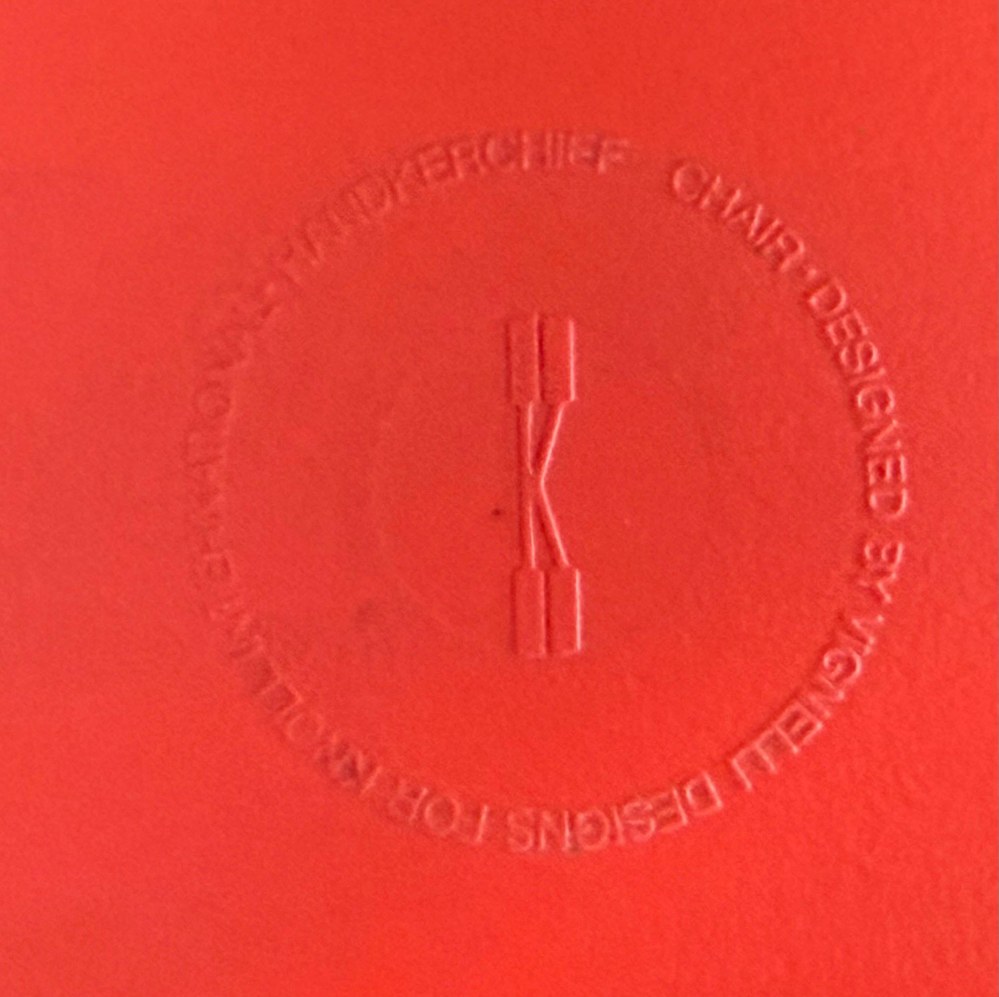Steel Rare Knoll Massimo Vignelli 1985 5-PC Dining Set Handkerchief Chairs & Table For Sale