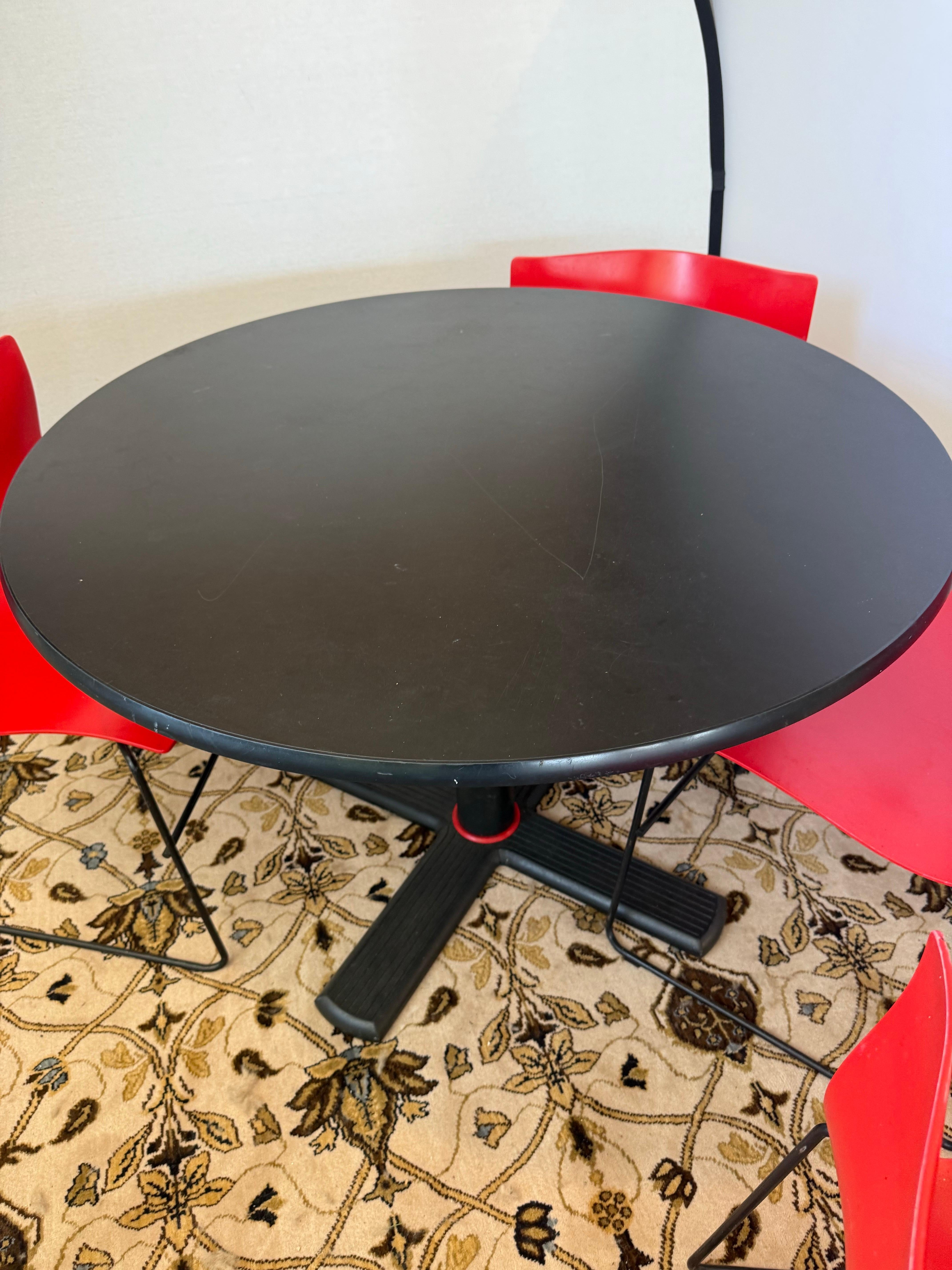 Rare Knoll Massimo Vignelli 1985 5-PC Dining Set Handkerchief Chairs & Table For Sale 10