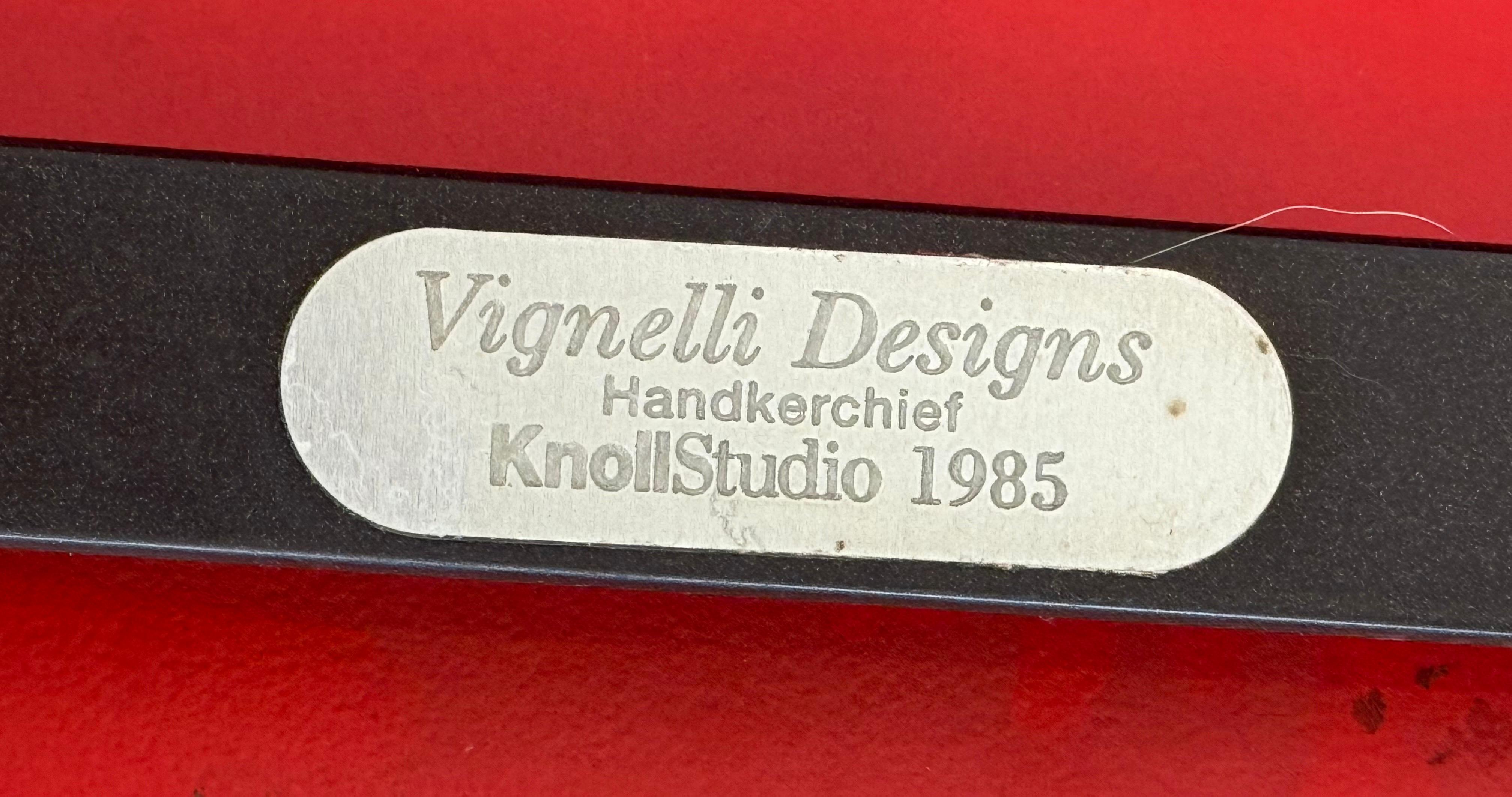 Rare Knoll Massimo Vignelli 1985 5-PC Dining Set Handkerchief Chairs & Table For Sale 11