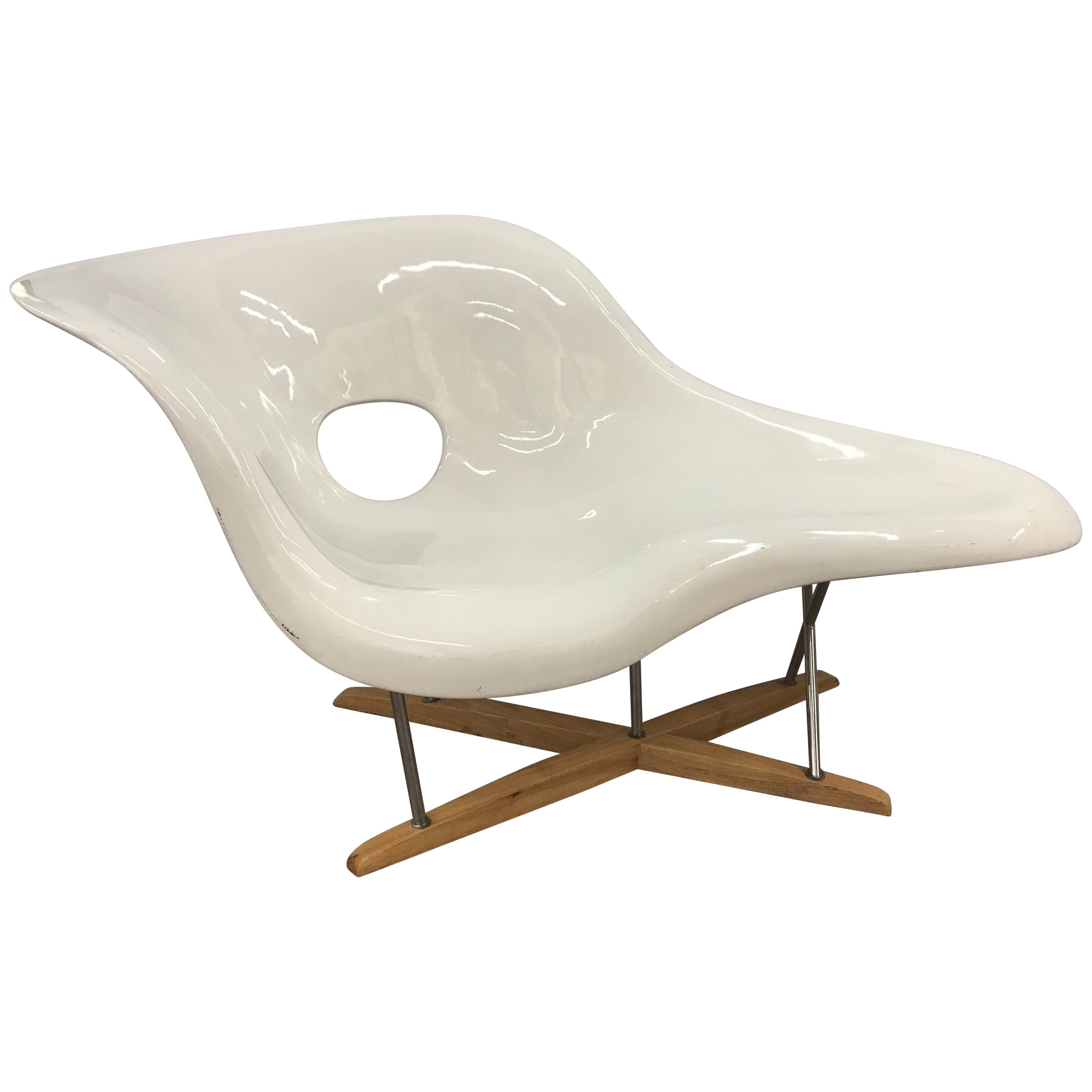 Chaise Charles Eames White Lounge Fiberglass Century La ChairMid qSUpLzGMV