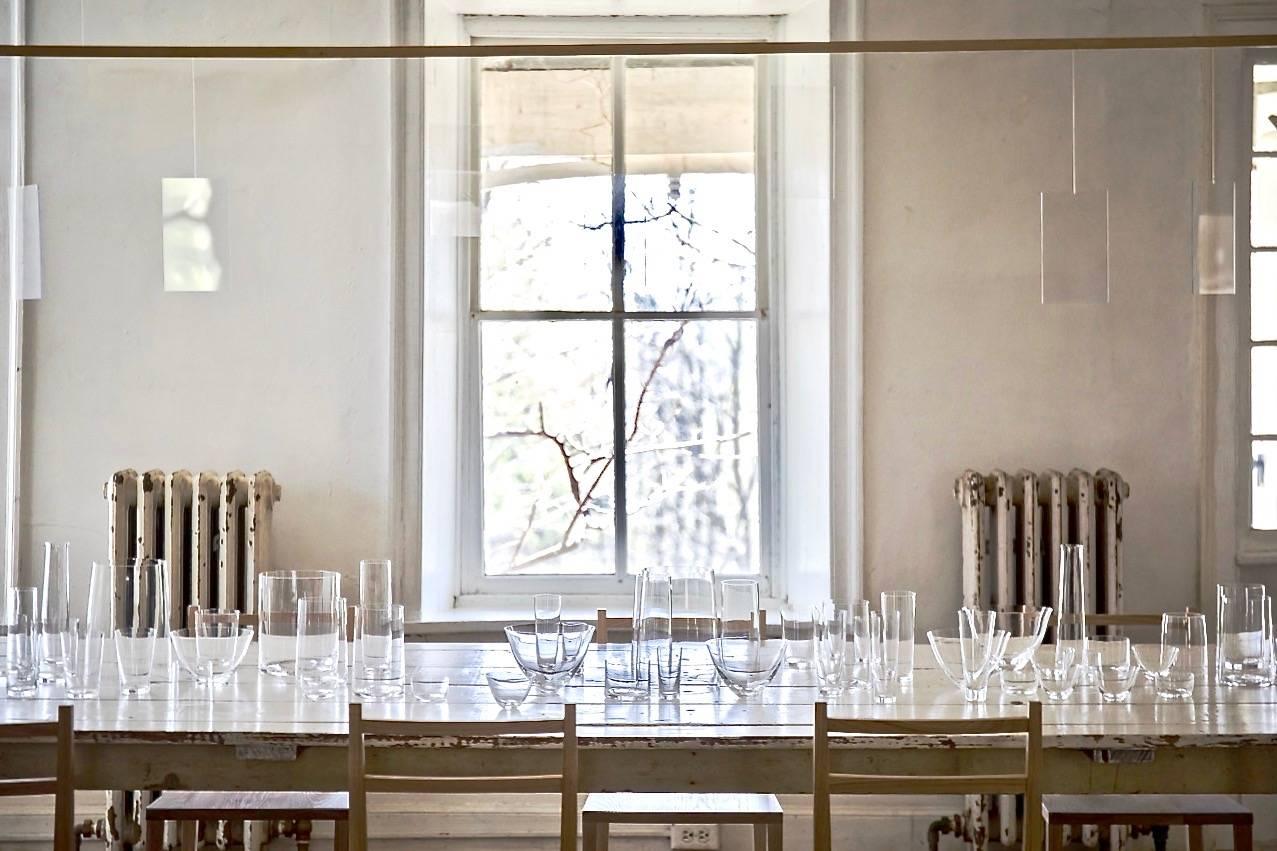 Ensemble de 4 verres Pilsner en cristal simple de Deborah Ehrlich, soufflés à la main en Suède en vente 1