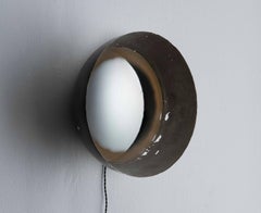 Curved Light Wall Sconce, Small, Etched, Plated