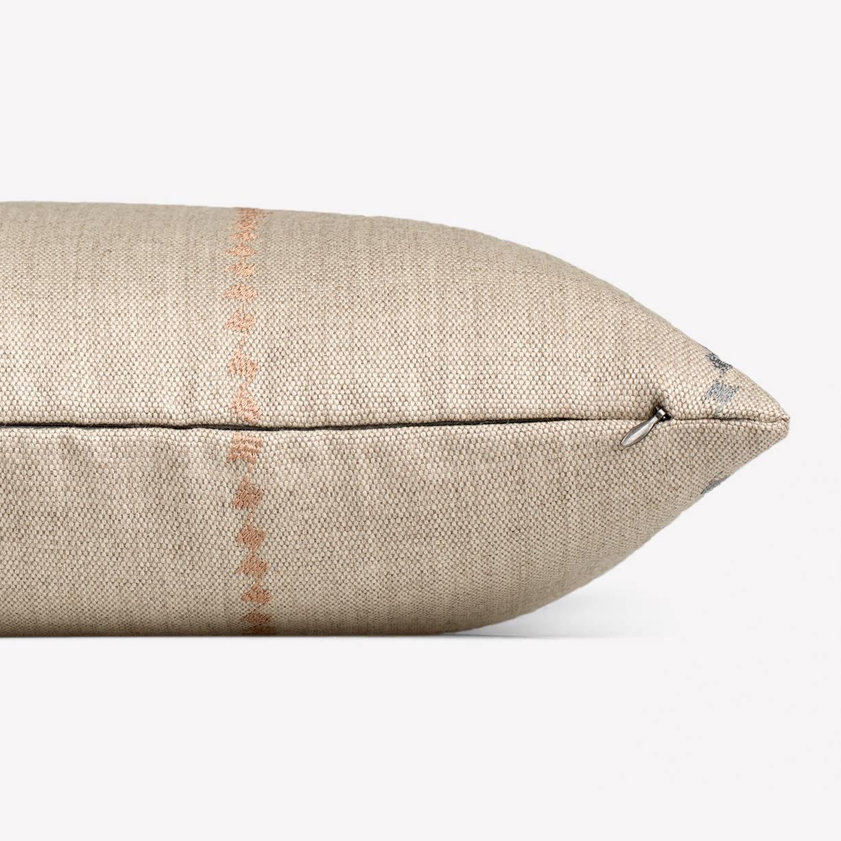 Maharam Pillow
Borders by Hella Jongerius
001 Natural

Borders stems from Hella Jongerius's interest in traditional Central American backstrap weaving, in which the loom is tethered between the weaver's body and a tree or post. Because backstrap
