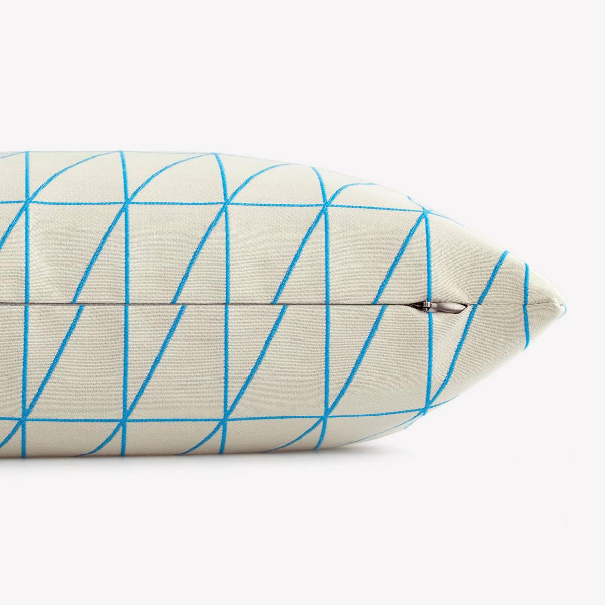 Maharam Pillow
Bright Angle by Scholten & Baijings 
002 Cyan

Bright grid, bright angle, and bright cube are second in a series of products designed by Scholten & Baijings in collaboration with Maharam. Drawing upon Scholten & Baijings' distinct