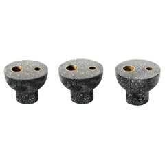 Set of 3 Candle Holders. From The Tempera series