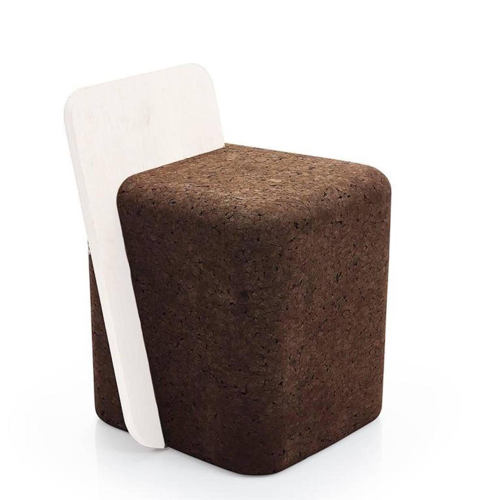 Molded Toni Grilo Cork Cut Chair and Cut Stool