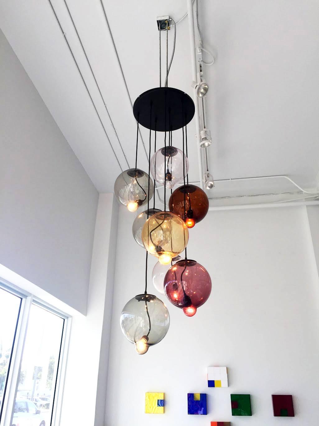 Swedish Johan Lindsten Meltdown Hanging Light Fixture