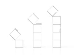 Nendo Drop Bookcase with Five Shelves