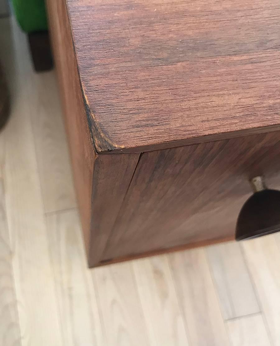 1950s George Nelson for Herman Miller Walnut Side Table Chests 3