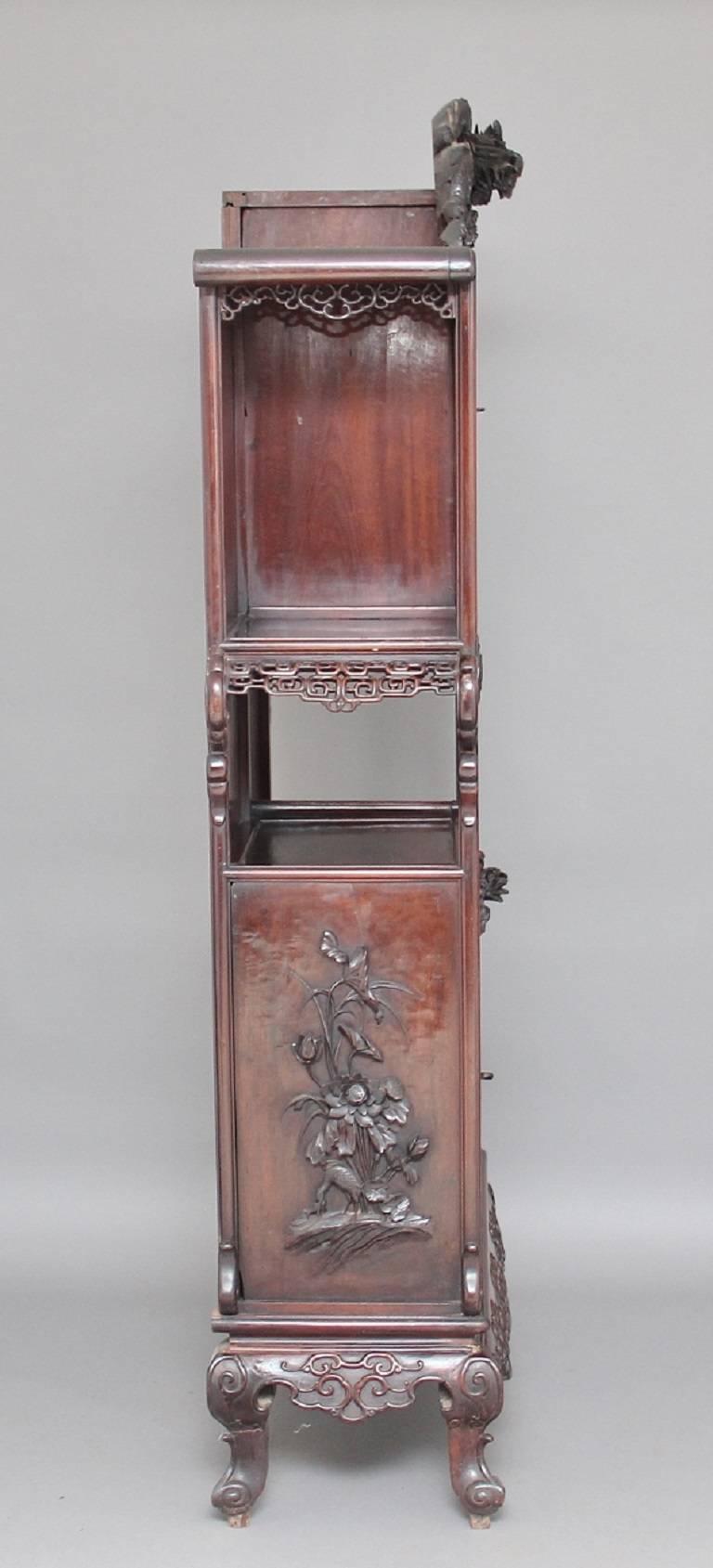 Chinesischer Schrank aus dem 19. Jahrhundert (Holz) im Angebot
