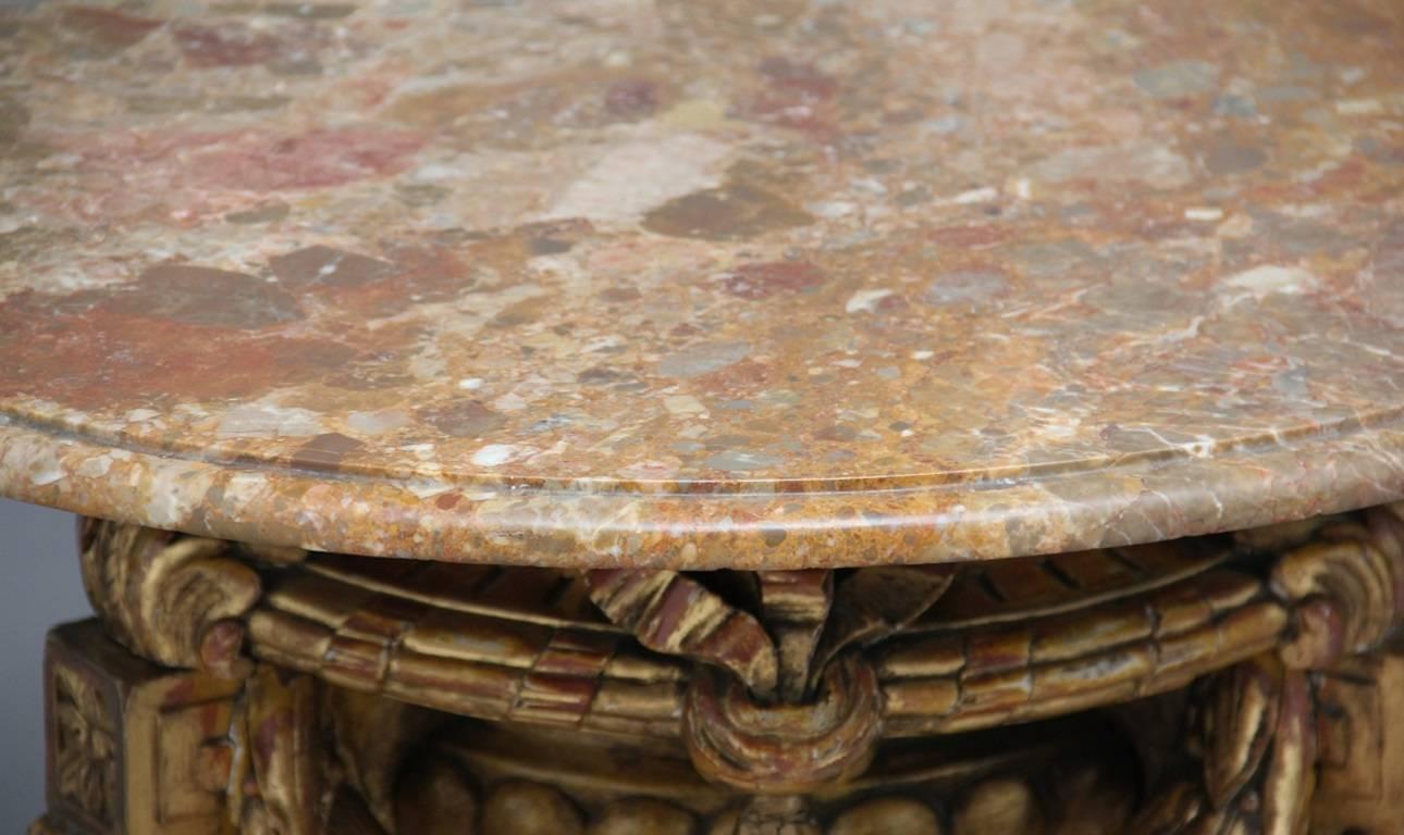 Mid-20th Century Marble Top Occasional Table For Sale 2