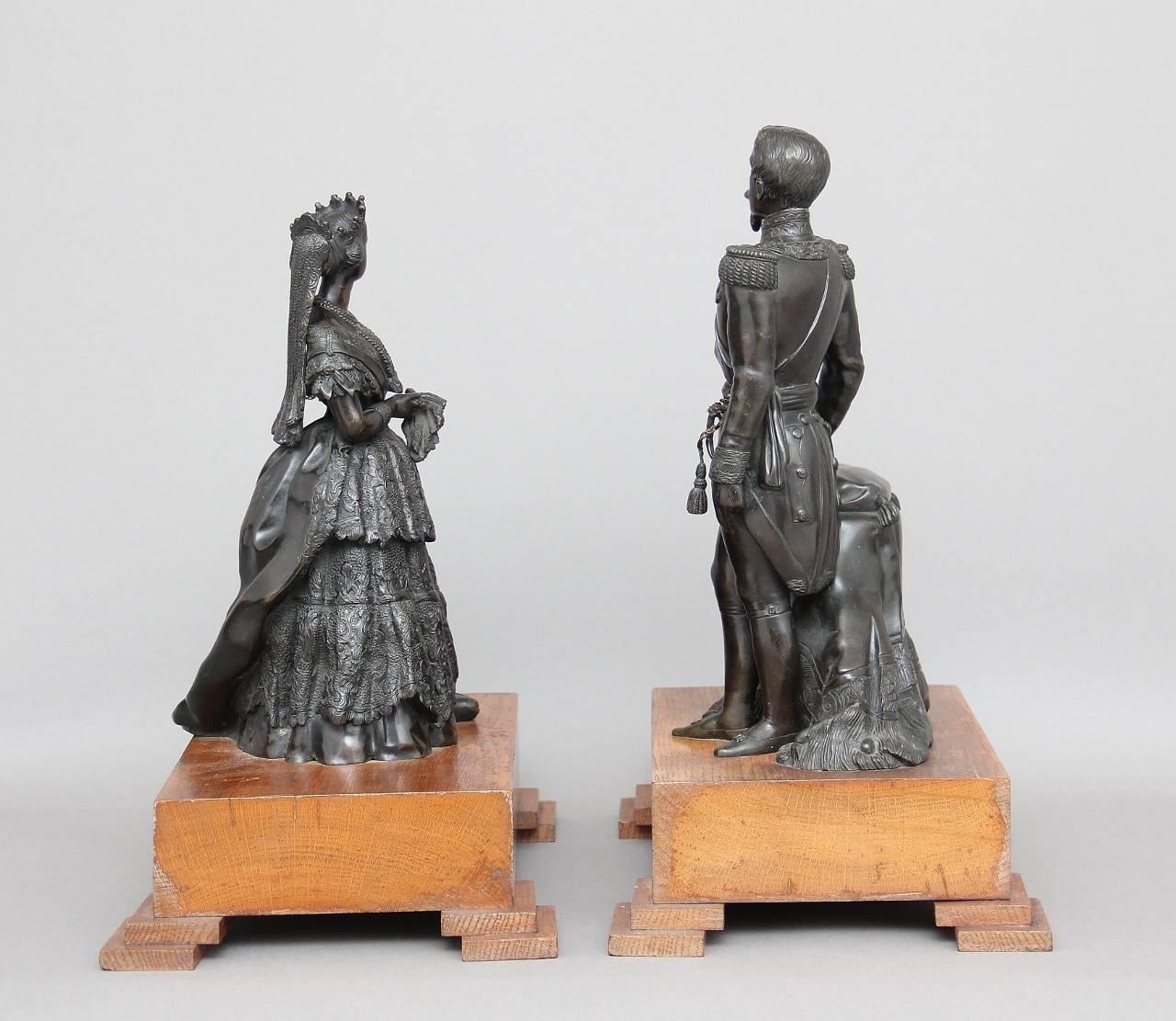 Pair of 19th Century French Bronzes For Sale 1